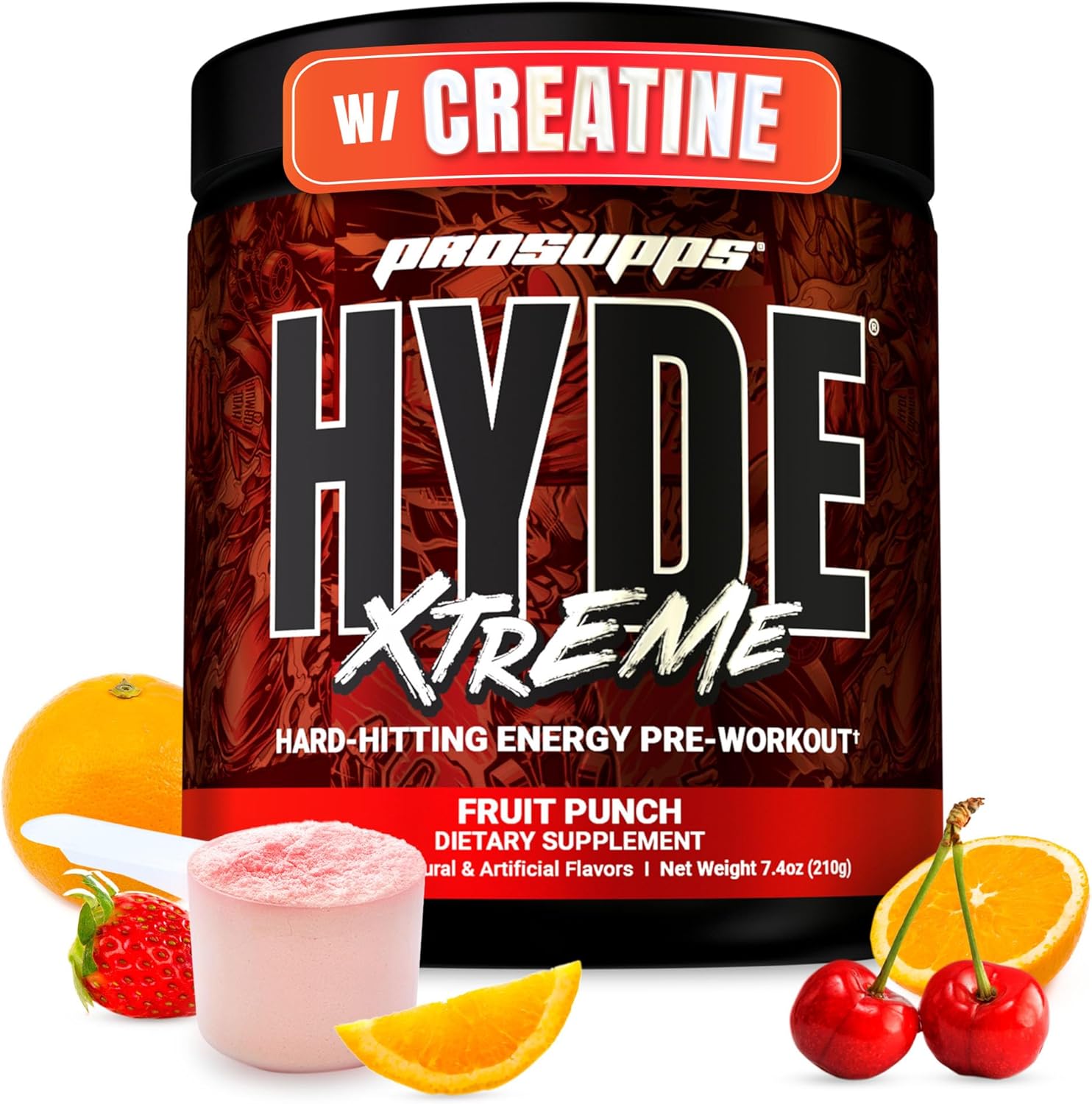 نوشیدنی پری‌ورک‌اوت پروساپس مدل ® Mr. Hyde® Xtreme، 30 سروینگ، طعم پانچ میوه