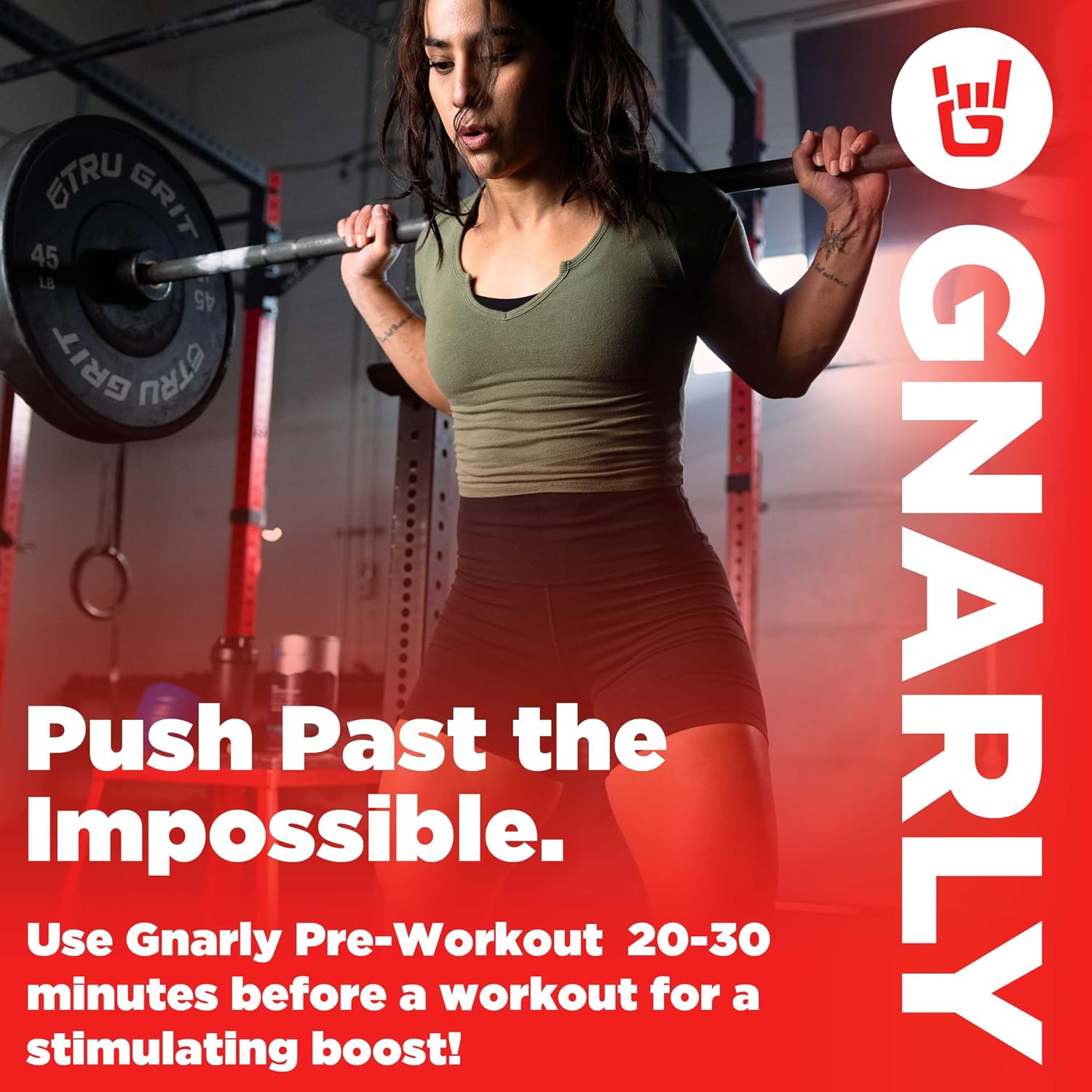 پودر پری‌ورک‌اوت Gnarly Nutrition، 14.82 اونس، 30 سروینگ، طعم توت‌فرنگی