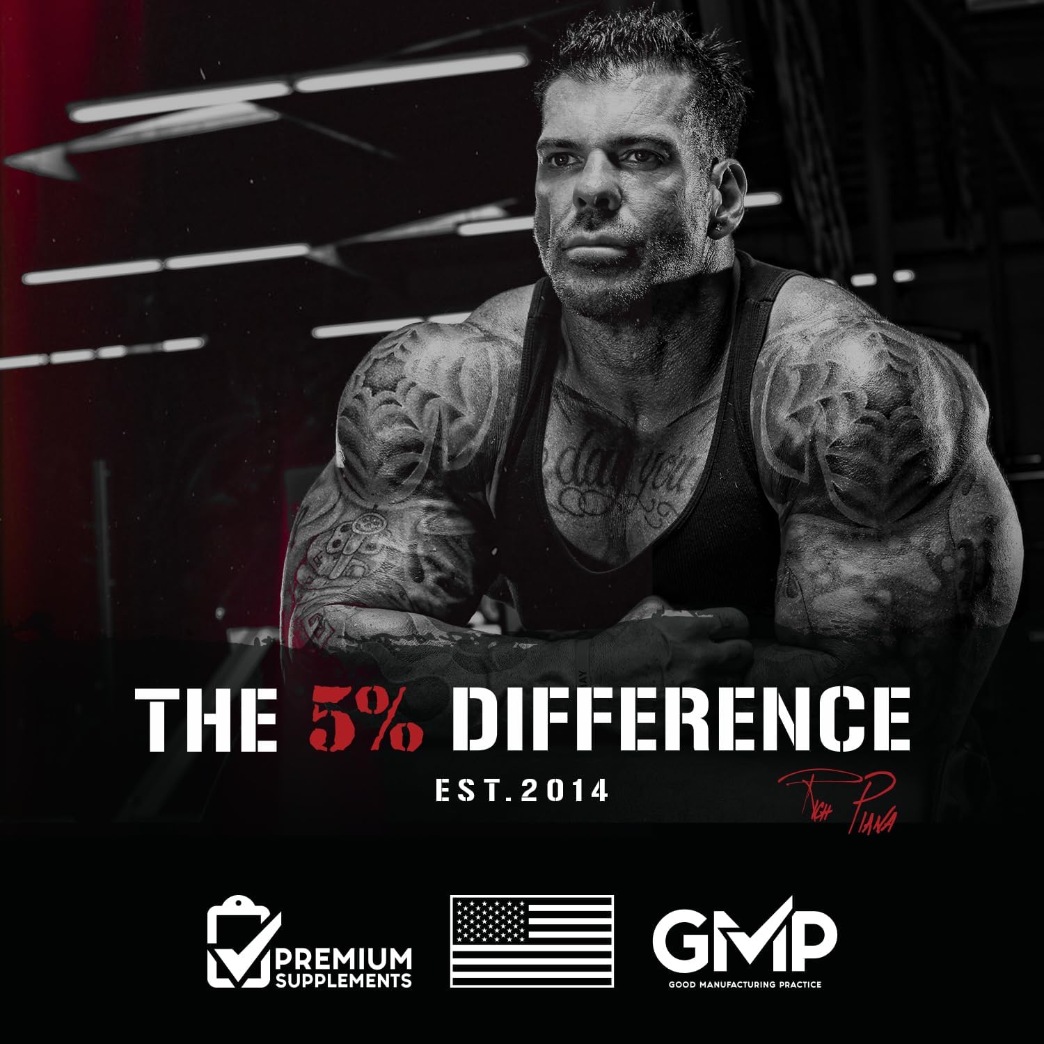 پودر پری‌ورک‌اوت 5% Nutrition مدل Rich Piana 5150 High Stim