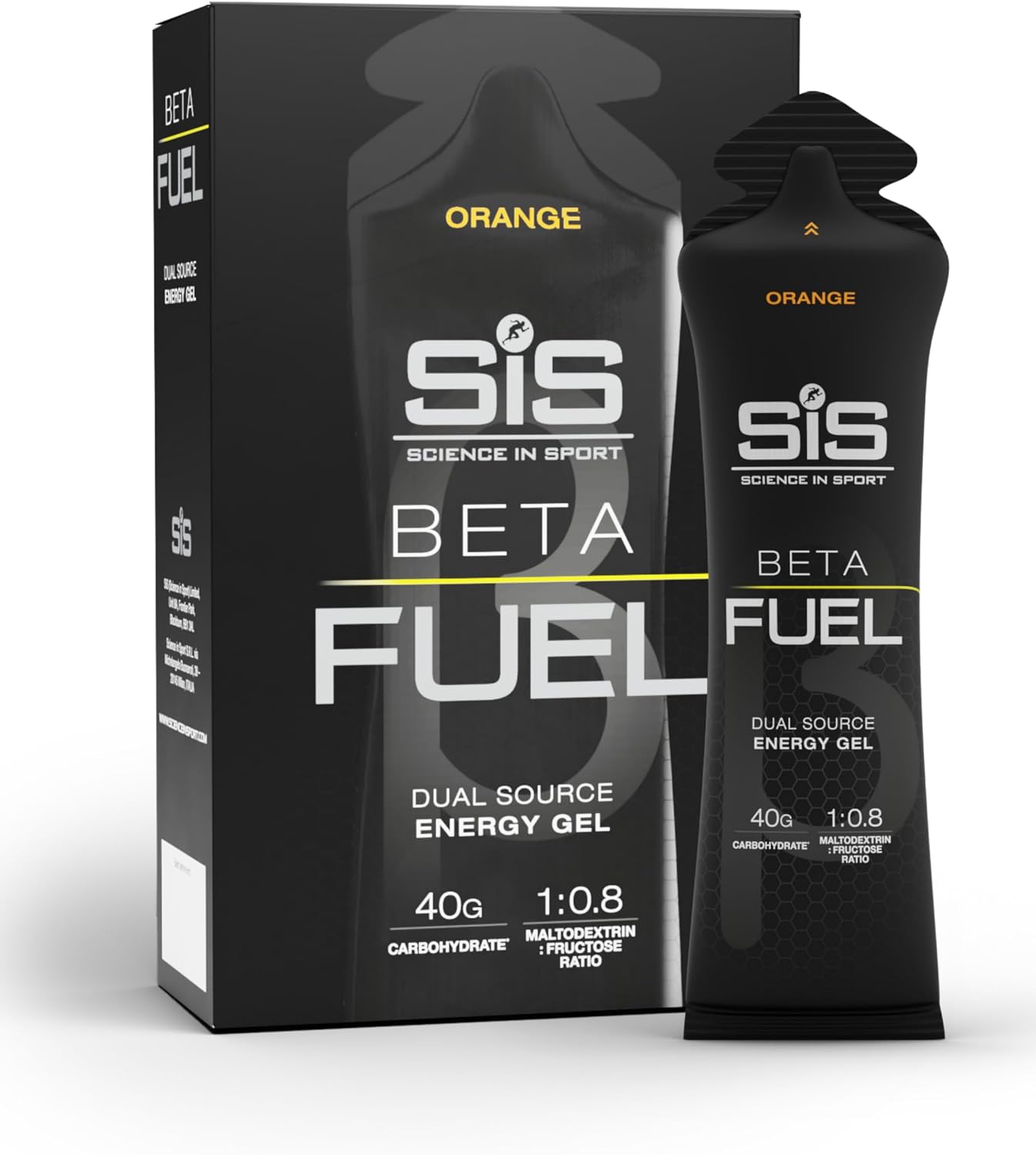 پودر نوشیدنی کربوهیدراتی ساینس این اسپرت مدل Beta Fuel Energy Gels، 6 بسته، طعم پرتقال