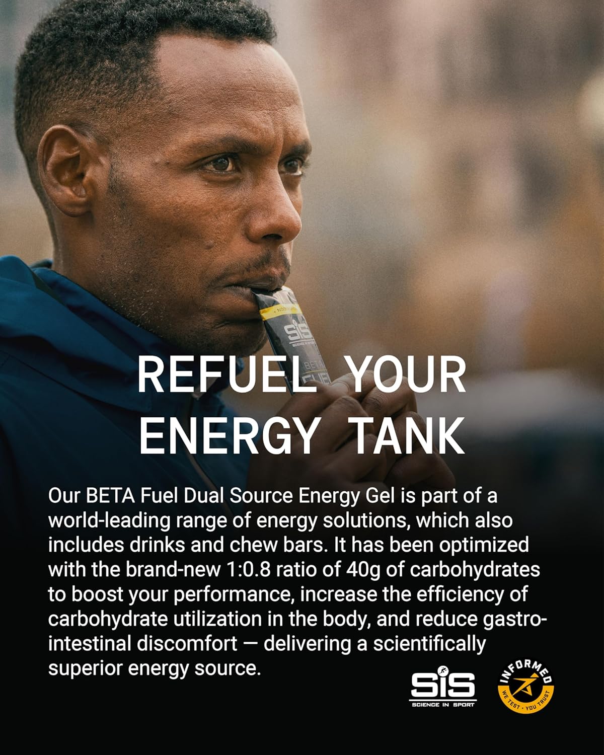 پودر نوشیدنی کربوهیدراتی ساینس این اسپرت مدل Beta Fuel Energy Gels، 6 بسته، طعم پرتقال