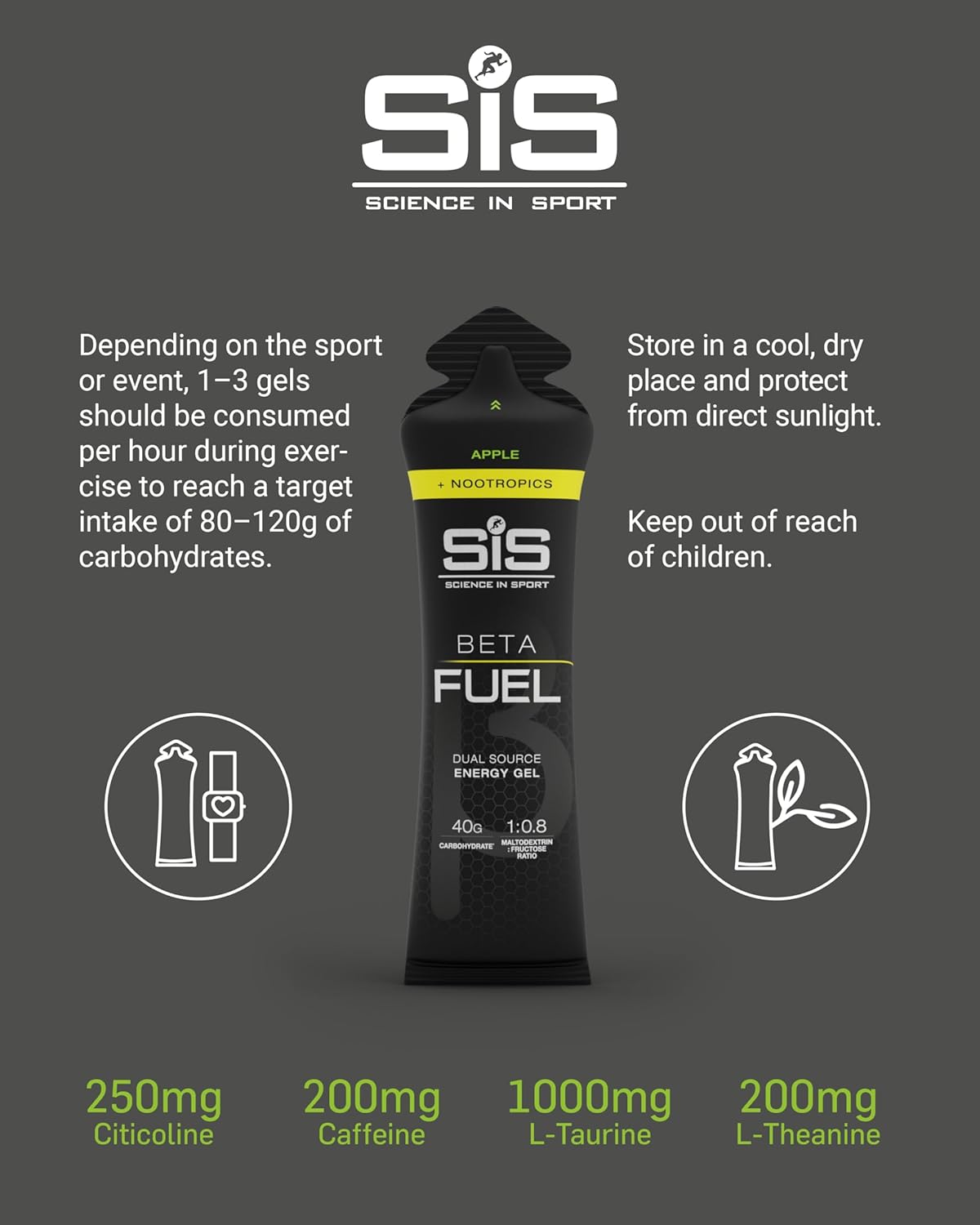 پودر نوشیدنی کربوهیدراتی ساینس این اسپرت مدل Beta Fuel Energy Gels، 6 بسته