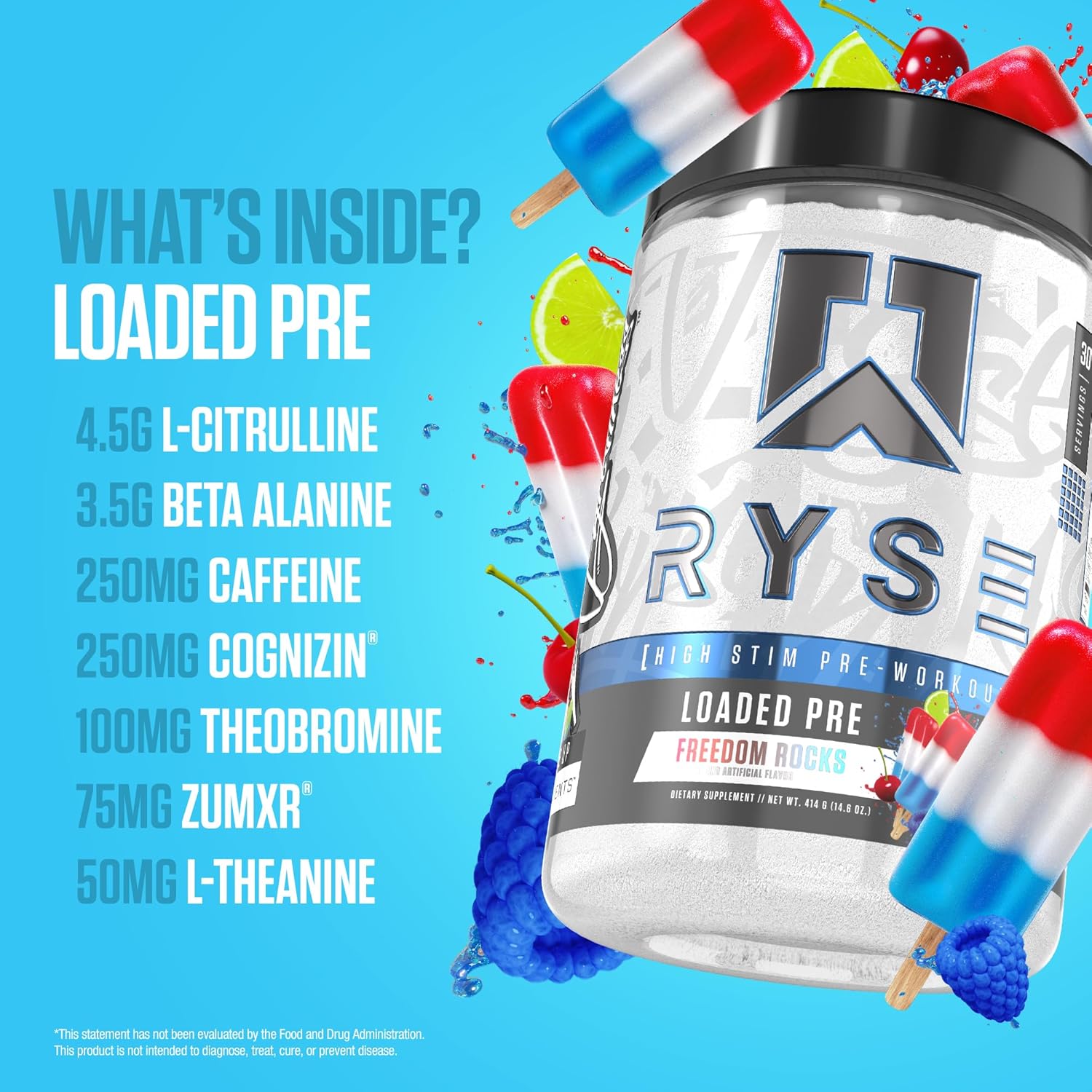 پودر بتا آلانین رایز مدل Core Series Loaded Pre، 30 سروینگ