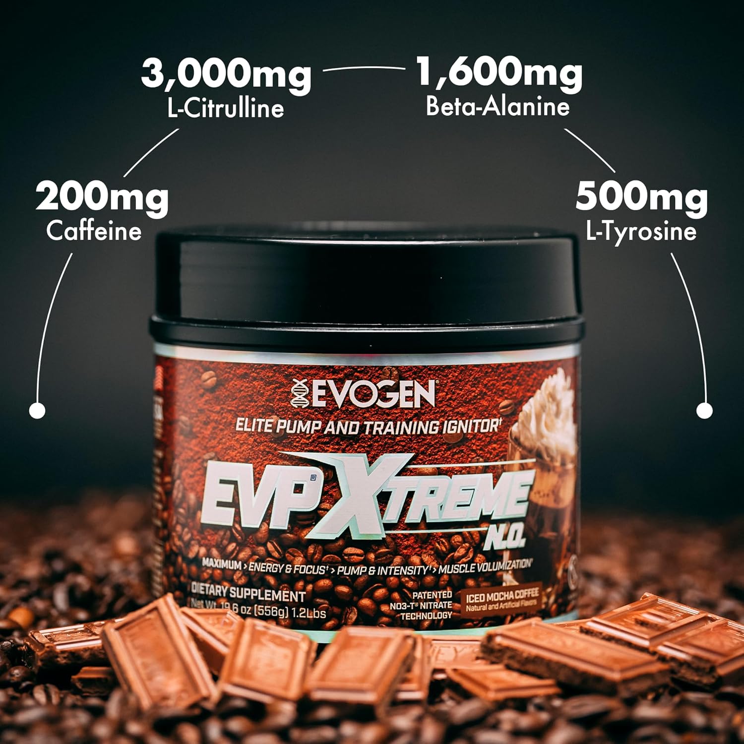 پودر بتا آلانین اووژن مدل EVP Xtreme NO، 40 سروینگ