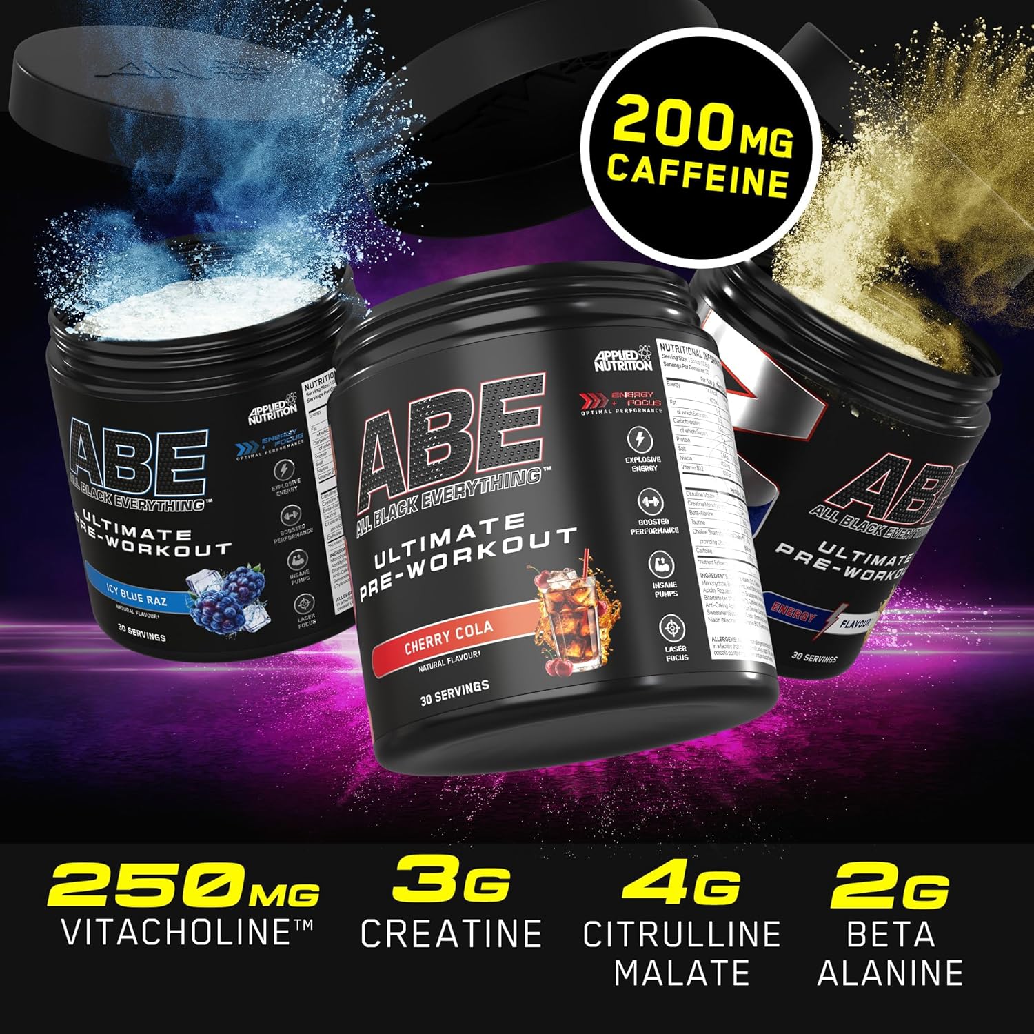 پاستیل بتا آلانین اپلاید نوتریشن مدل Bundle ABE، 315 گرم