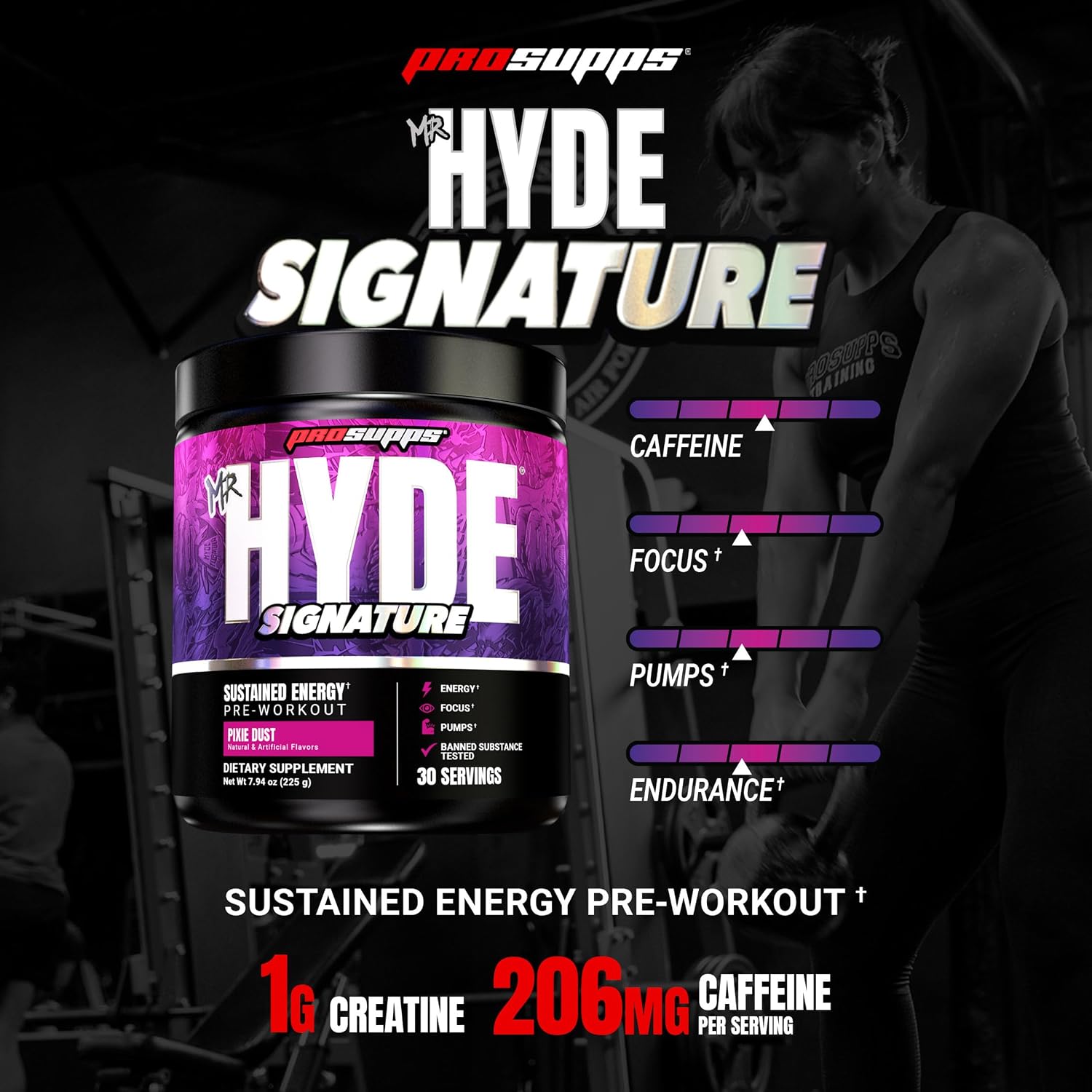 پودر پری‌ورک‌اوت پروساپس مدل Mr. Hyde Signature، 30 سروینگ