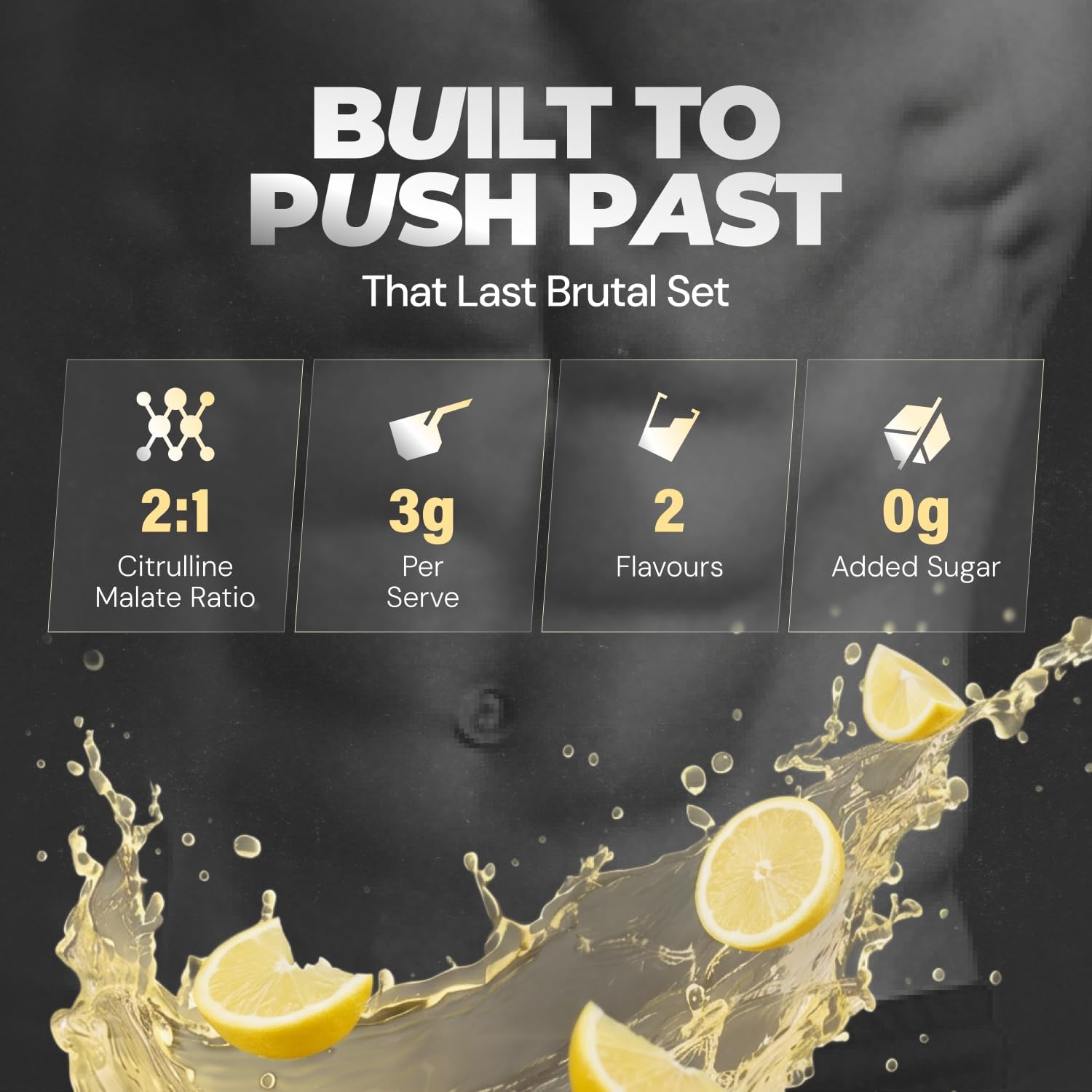 پودر پری‌ورک‌اوت نوتری‌بی مدل Gold Citrulline Malate 2:1، 120 گرم، طعم لیمو