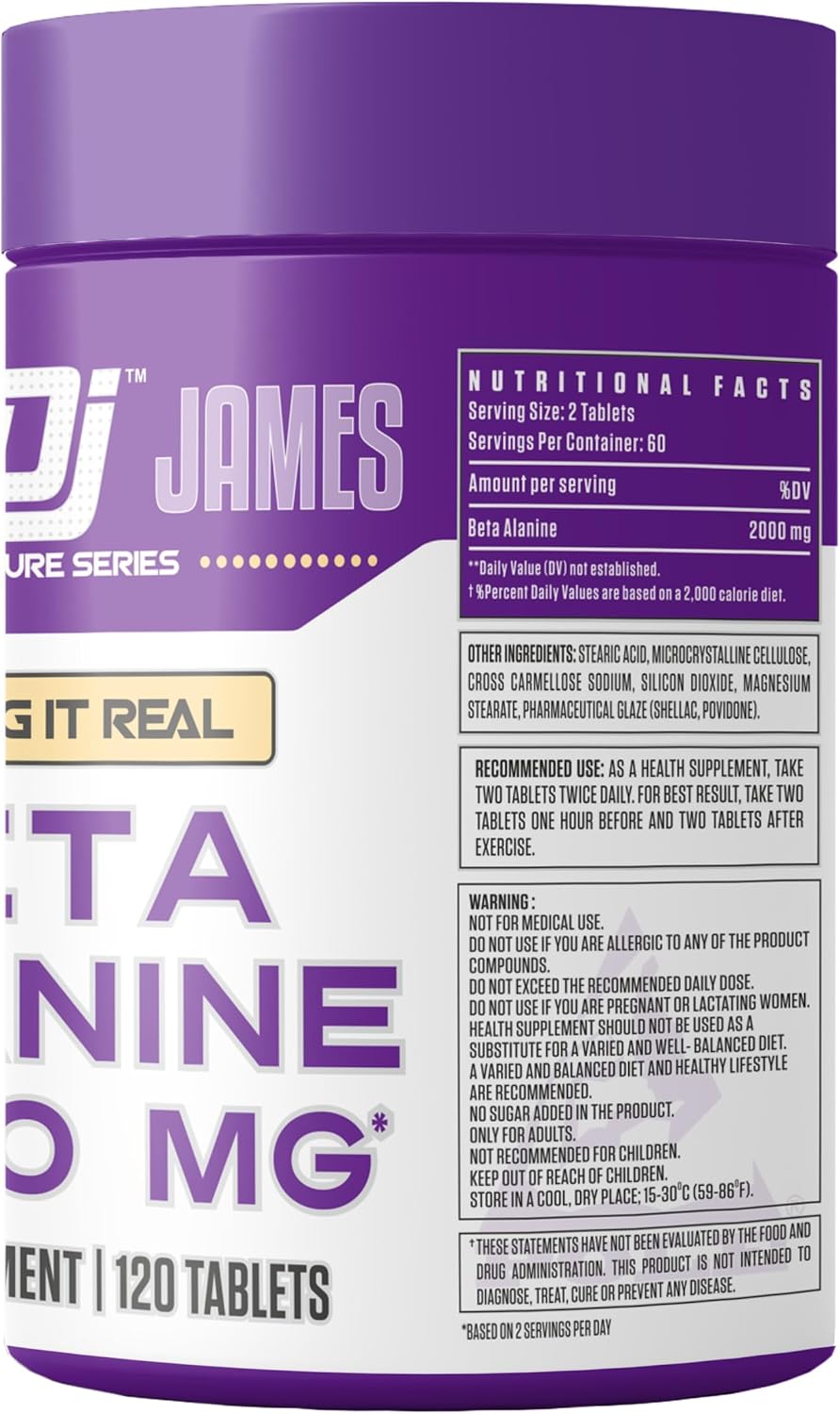 پودر بتا آلانین DENNIS JAMES مدل Signature Series، 60 سروینگ