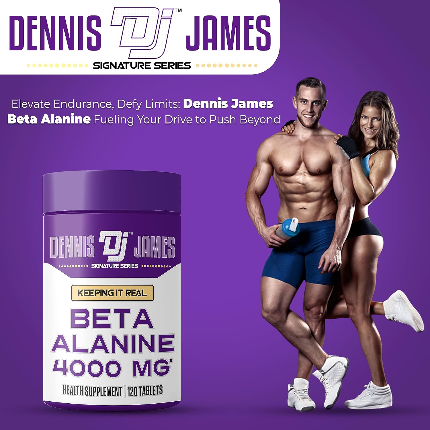 پودر بتا آلانین DENNIS JAMES مدل Signature Series، 60 سروینگ
