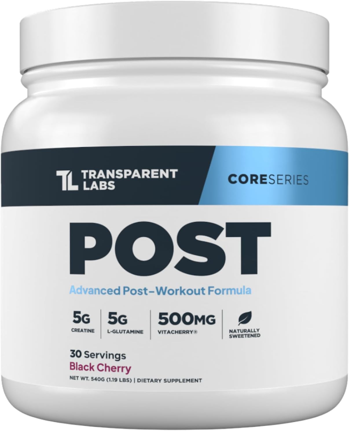 پودر بتا آلانین ترنسپرنت لبز مدل Post-Workout Muscle Recovery with L-Glutamine