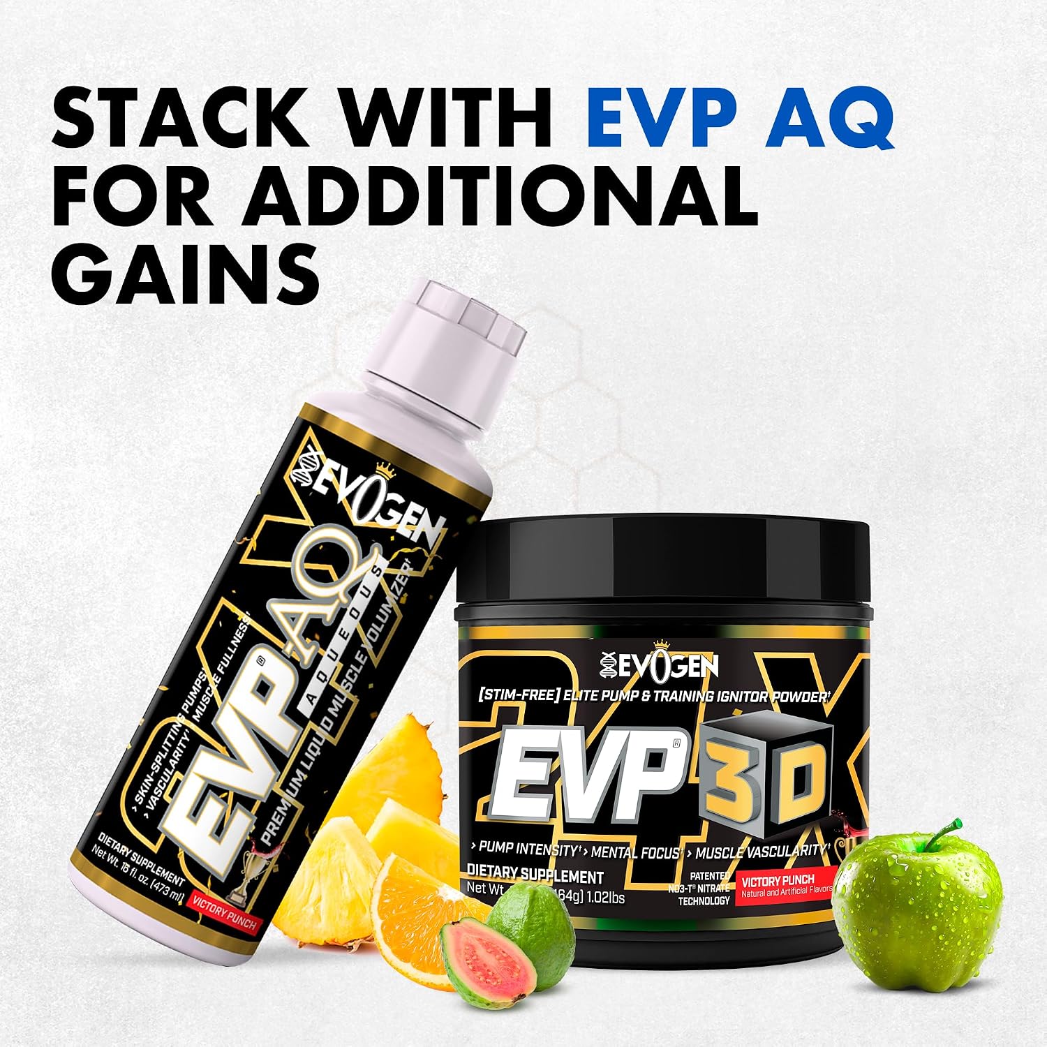 پودر پری‌ورک‌اوت اووژن مدل EVP 3D - Stim Free، 40 سروینگ