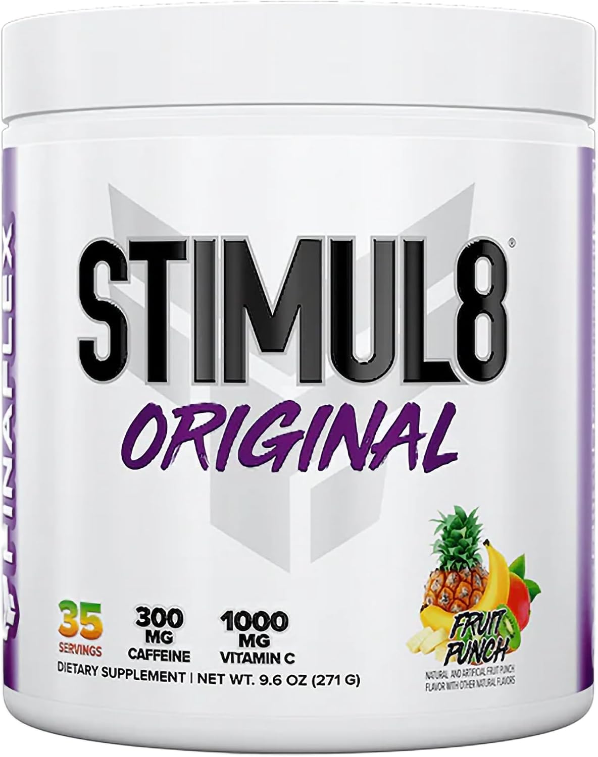 پودر پری‌ورک‌اوت FINAFLEX مدل STIMUL8 Original، 35 سروینگ، طعم پانچ میوه