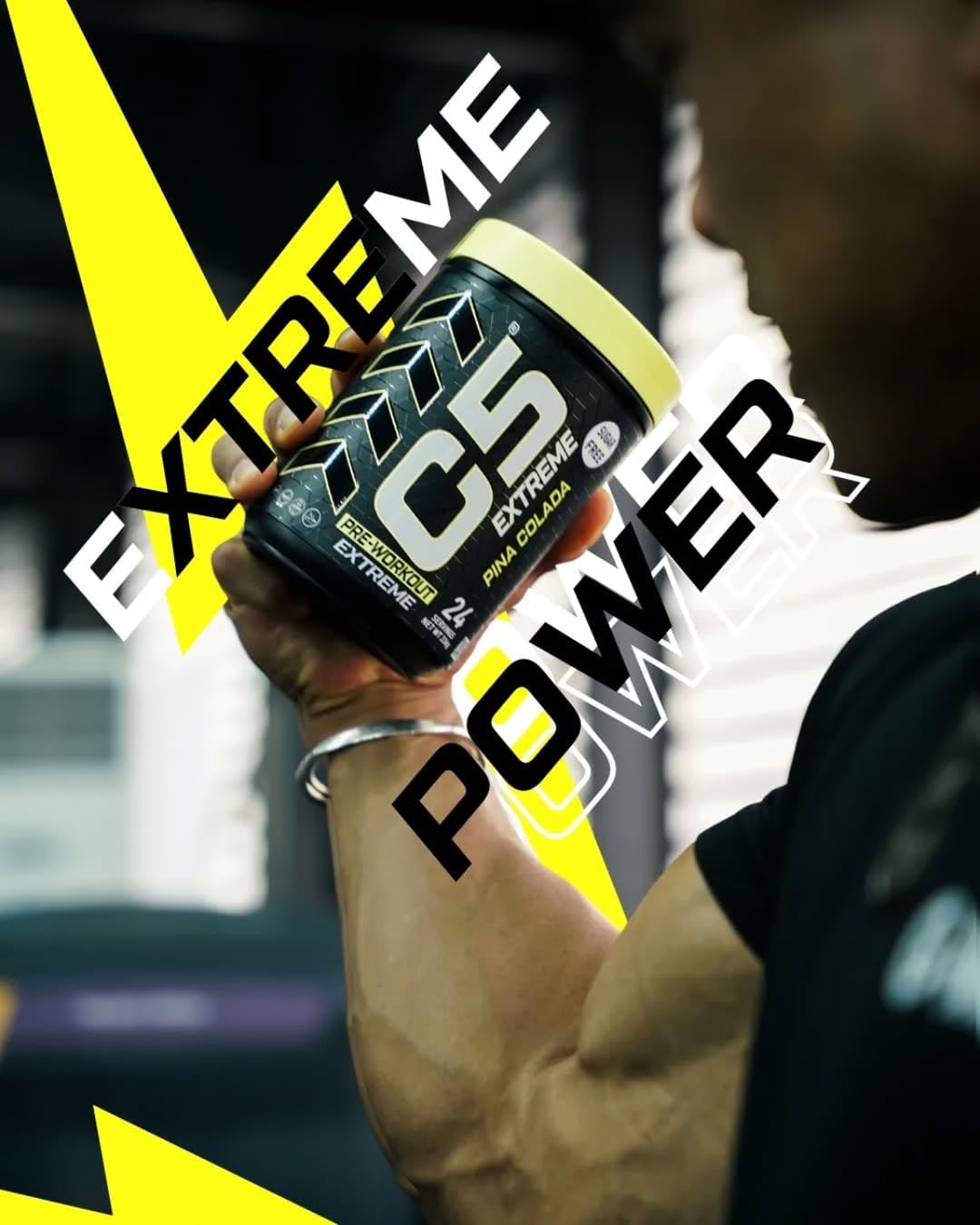 پودر پری‌ورک‌اوت C5 مدل Extreme، 24 سروینگ