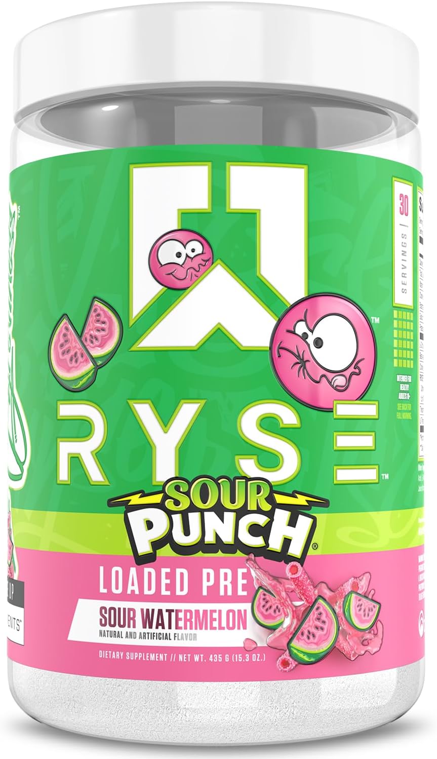 پودر پری‌ورک‌اوت رایز مدل RYSE Loaded، طعم هندوانه