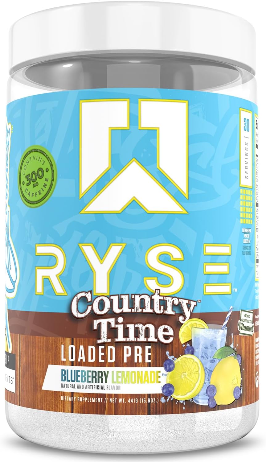 پودر پری‌ورک‌اوت رایز مدل RYSE Loaded، طعم لیمو