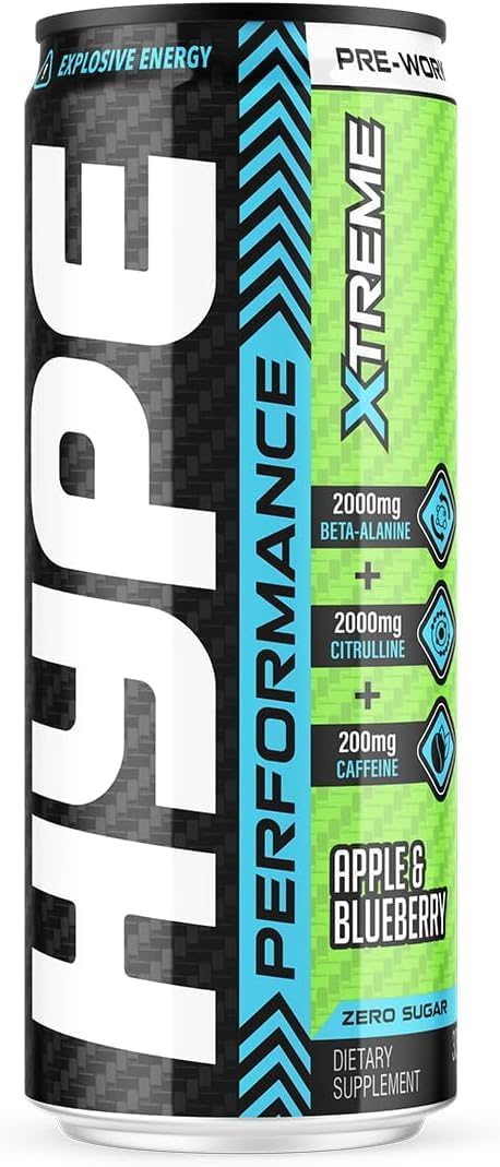 پودر پری‌ورک‌اوت Hype مدل Xtreme، 330 میلی‌لیتر، طعم بری