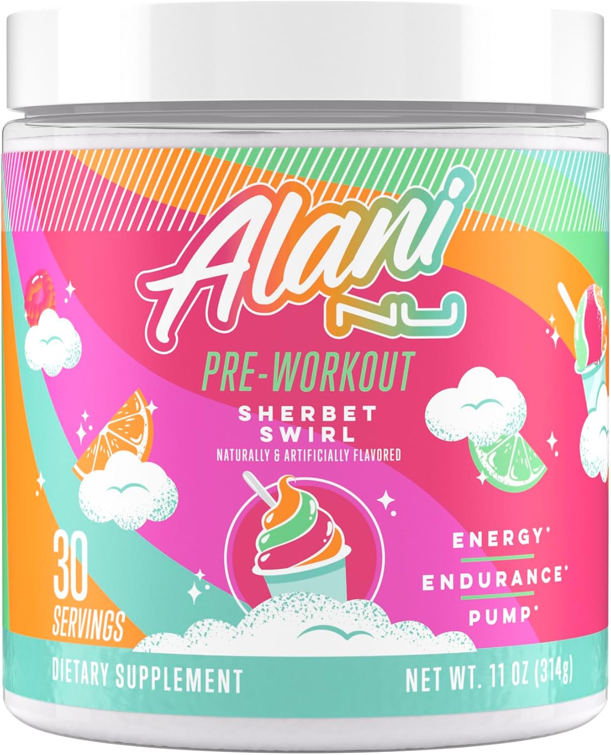پودر پری‌ورک‌اوت Alani Nu، 30 سروینگ