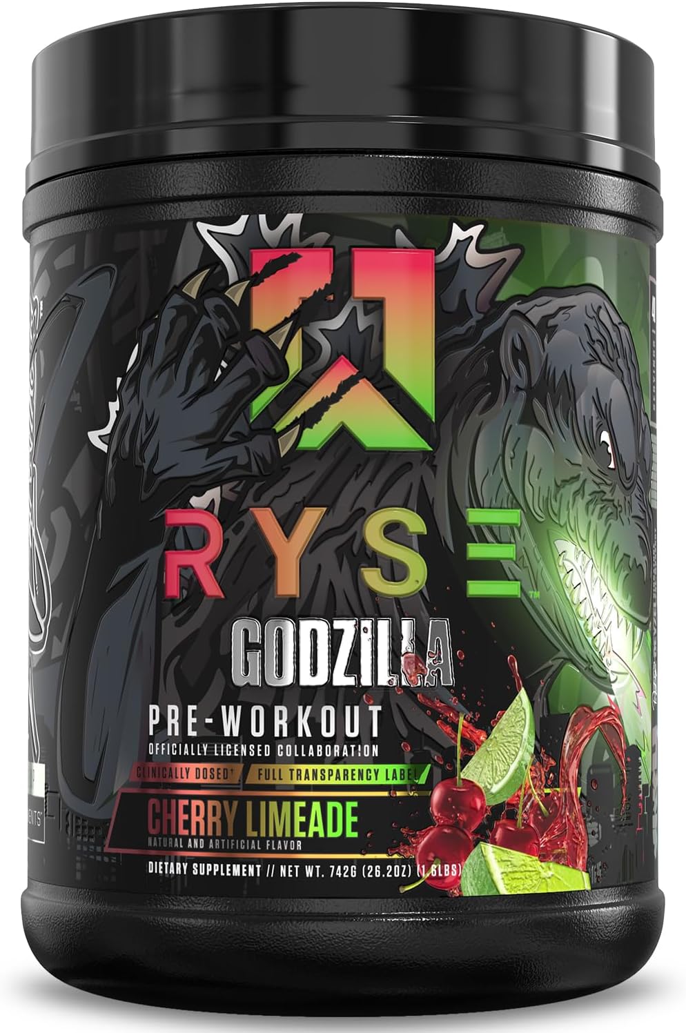 پودر پری‌ورک‌اوت رایز مدل RYSE Godzilla X Noel Deyzel، طعم لیموترش