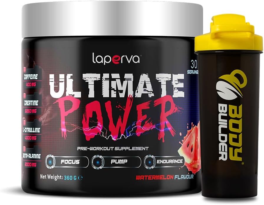 پودر پری‌ورک‌اوت لاپروا مدل Triple Power Ultimate، 360 گرم، طعم هندوانه