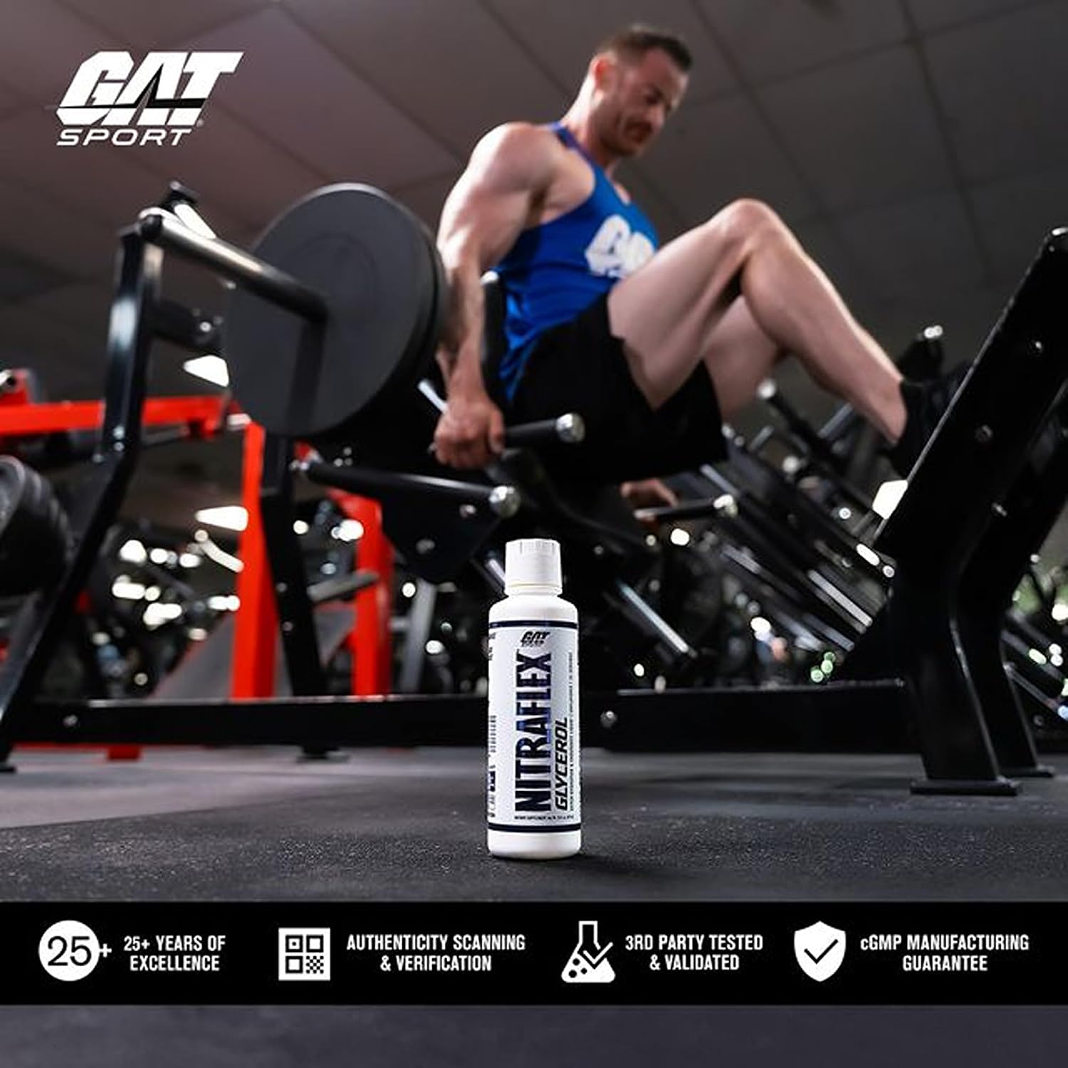 پودر پری‌ورک‌اوت گت اسپرت مدل Nitraflex، بدون طعم