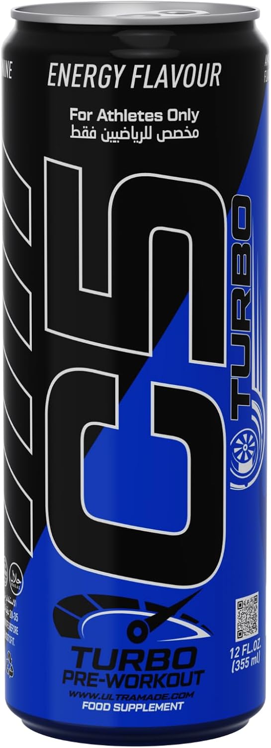نوشیدنی پری‌ورک‌اوت C5 مدل Turbo، 355 میلی‌لیتر