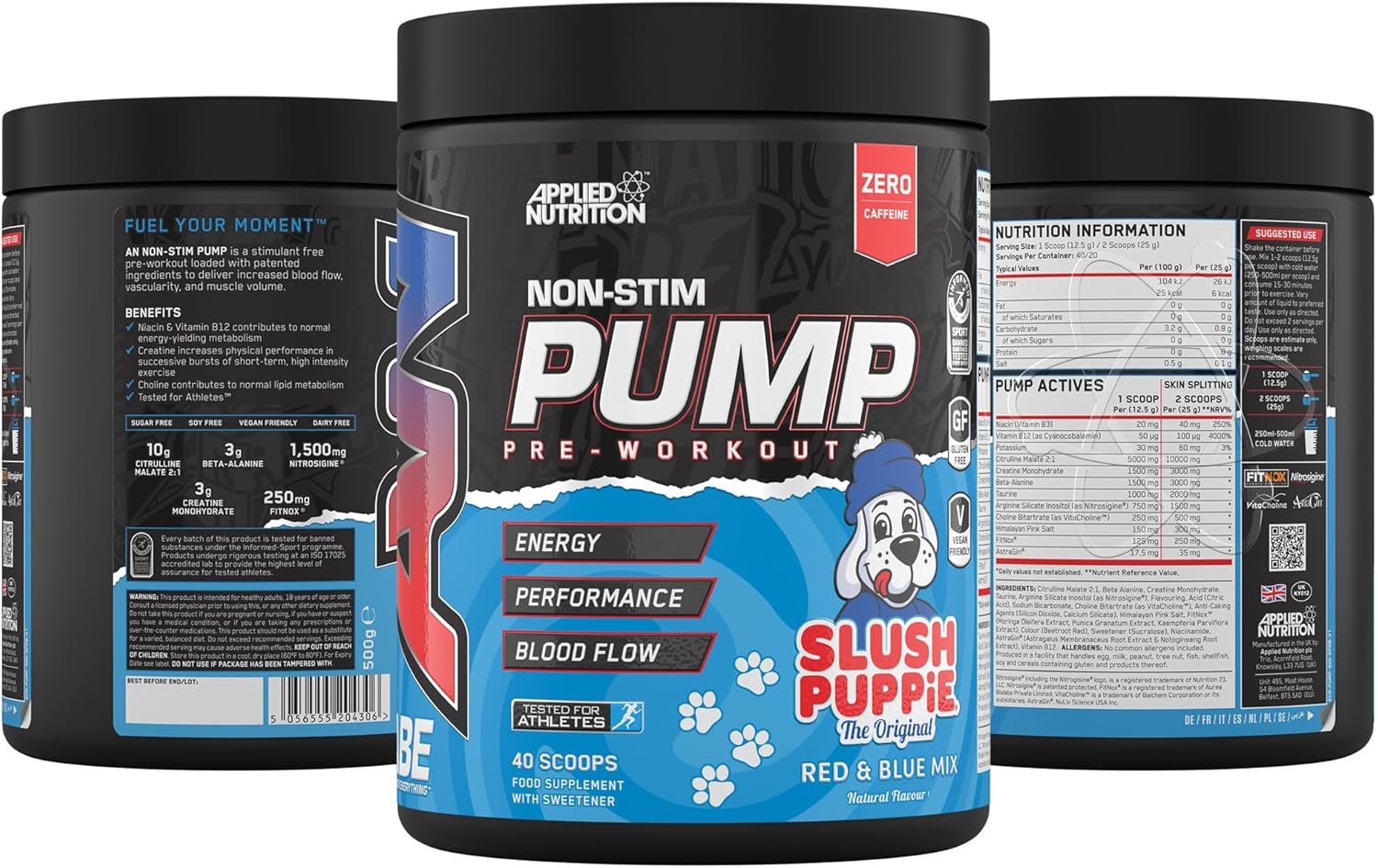 پودر پری‌ورک‌اوت اپلاید نوتریشن مدل ABE Pump، 500 گرم، 40 سروینگ