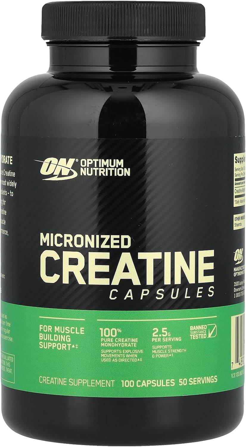 کپسول کراتین Optimum Nutrition Creatine 2500 – 100 کپسول