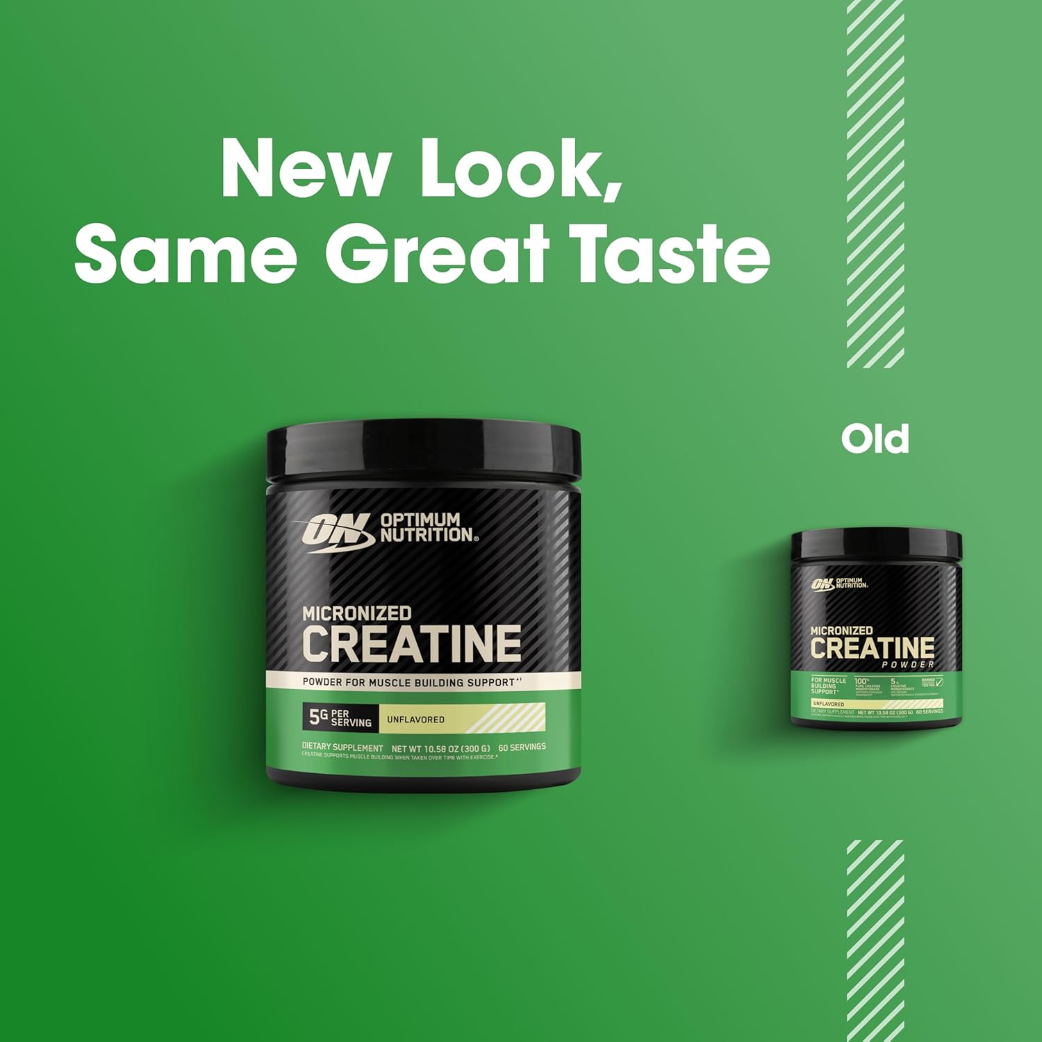 پودر کراتین مونوهیدرات Optimum Nutrition – 300 گرم، 60 وعده، بدون طعم