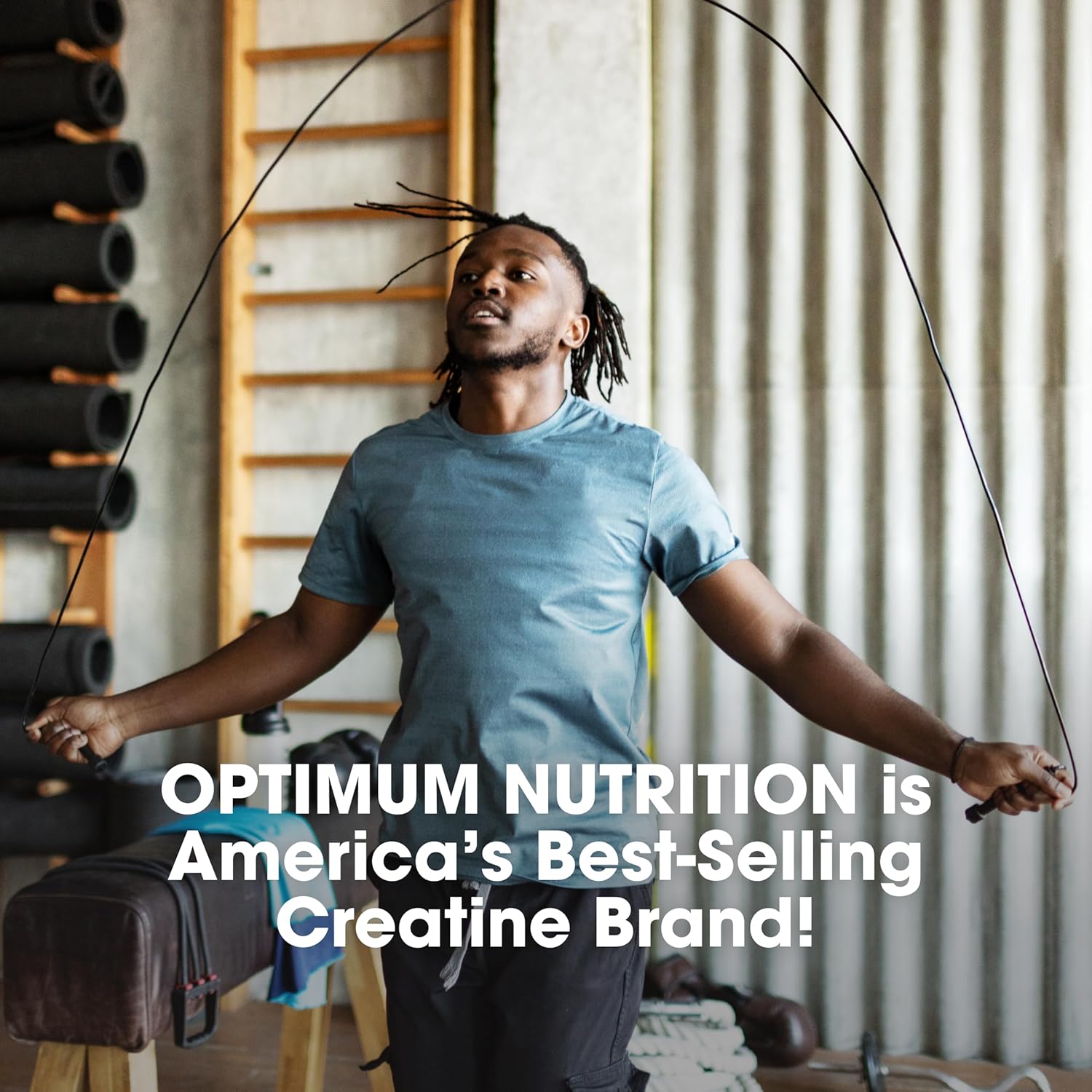 پودر کراتین مونوهیدرات Optimum Nutrition – 300 گرم، 60 وعده، بدون طعم