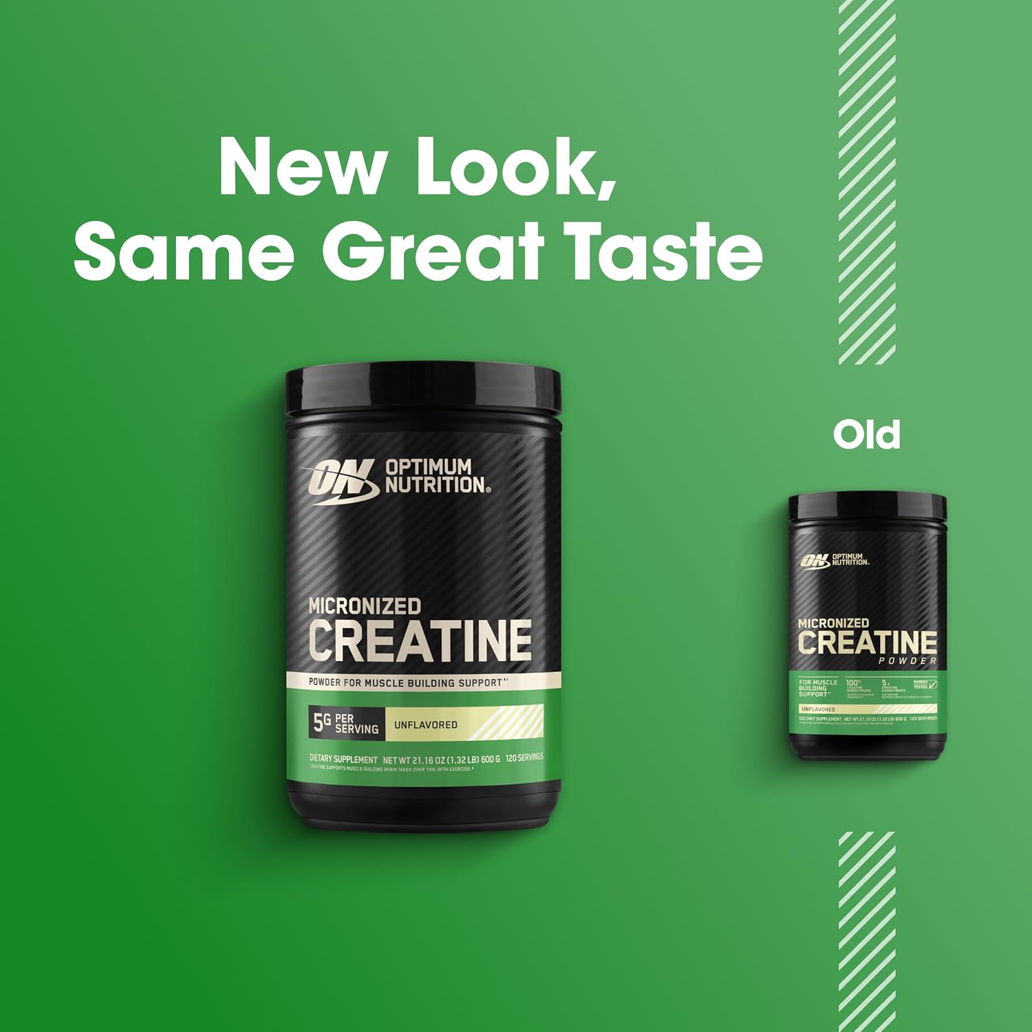 پودر کراتین مونوهیدرات Optimum Nutrition – 600 گرم، 120 وعده، بدون طعم