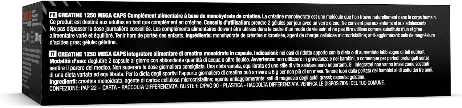 کپسول کراتین OLIMP SPORT NUTRITION – 120 کپسول، میکرونیزه