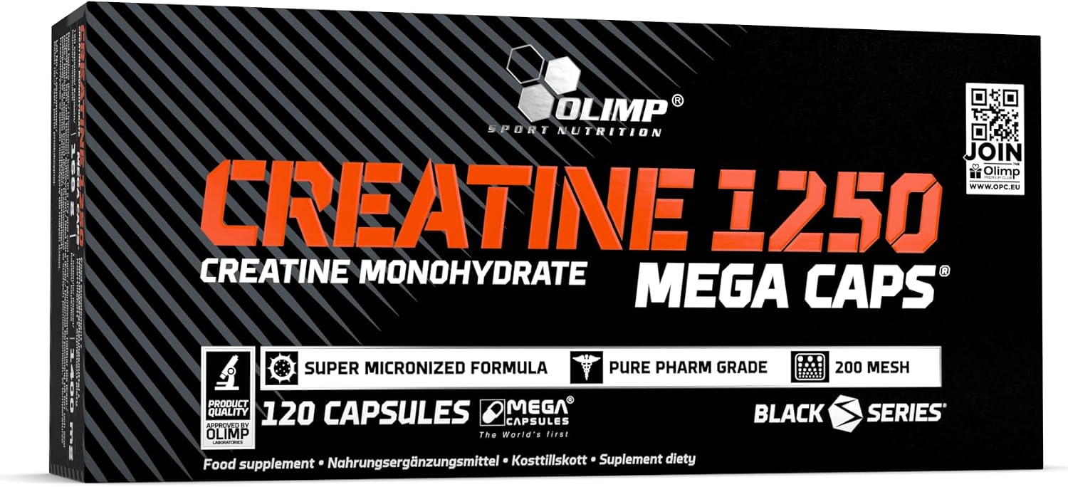 کپسول کراتین OLIMP SPORT NUTRITION – 120 کپسول، میکرونیزه
