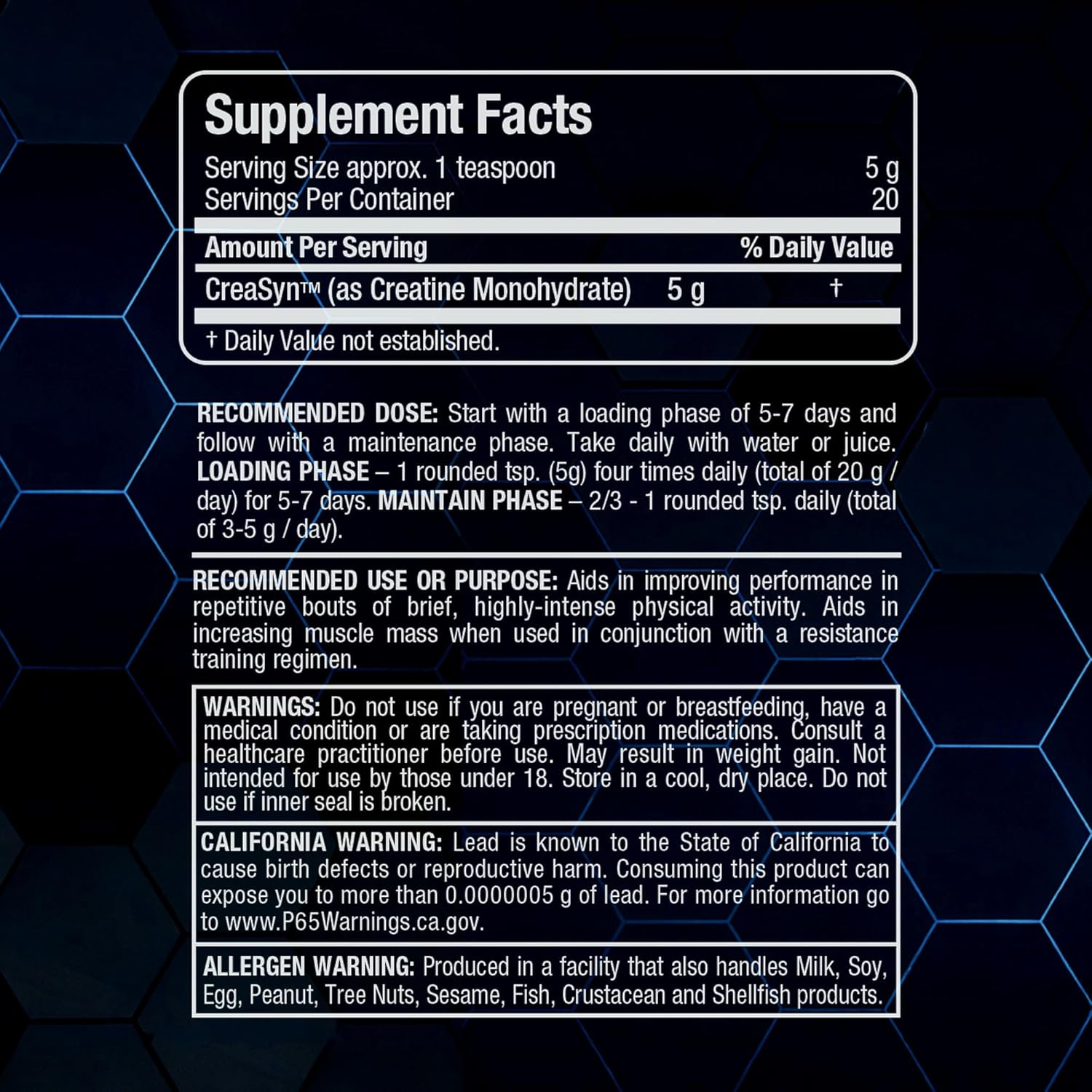 پودر کراتین مونوهیدرات ALLMAX – 100 گرم، میکرونیزه
