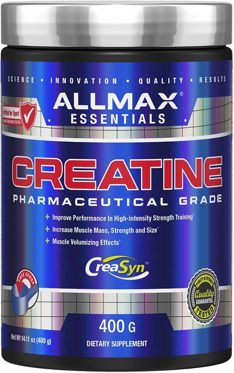 پودر کراتین مونوهیدرات ALLMAX – 400 گرم