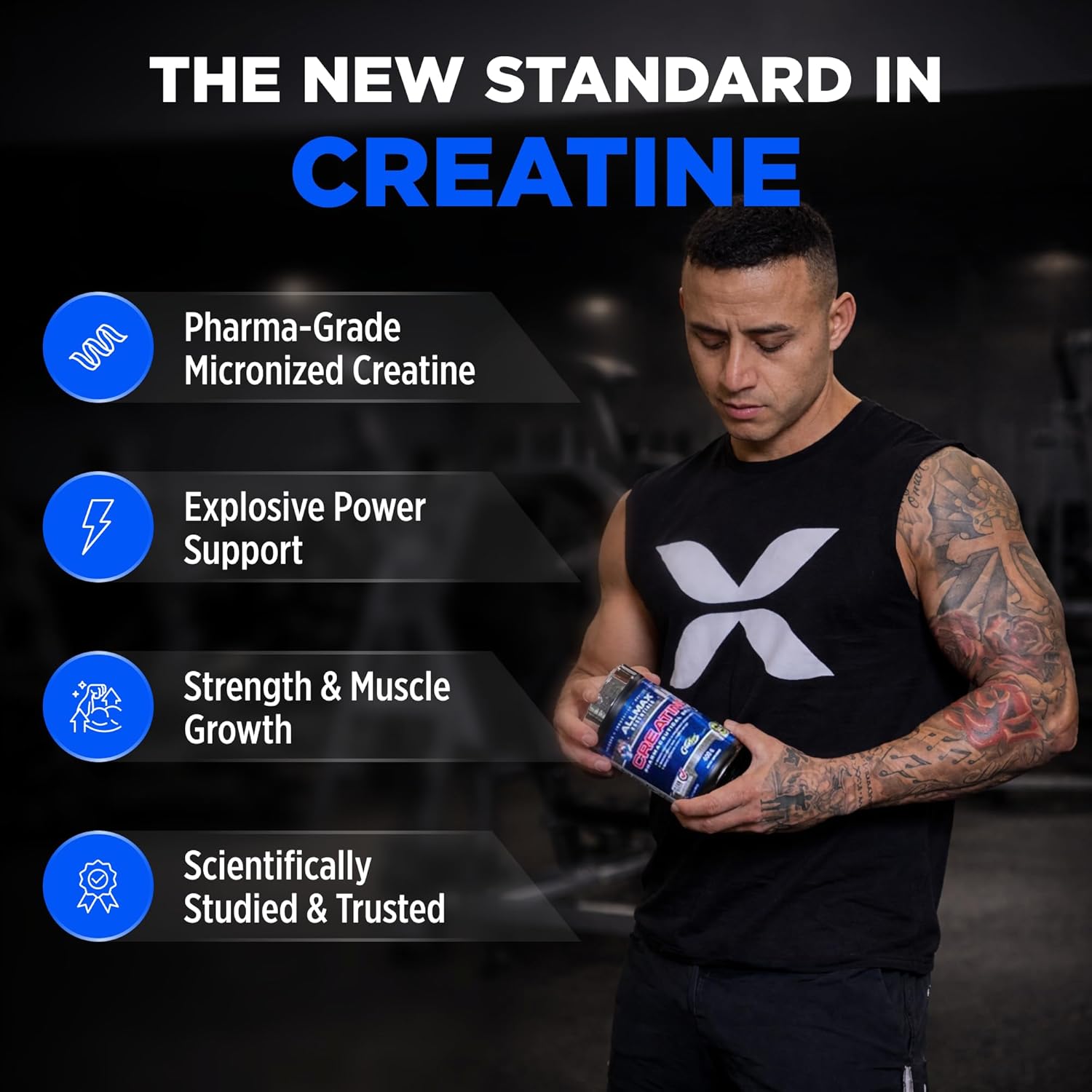 پودر کراتین مونوهیدرات ALLMAX – 400 گرم