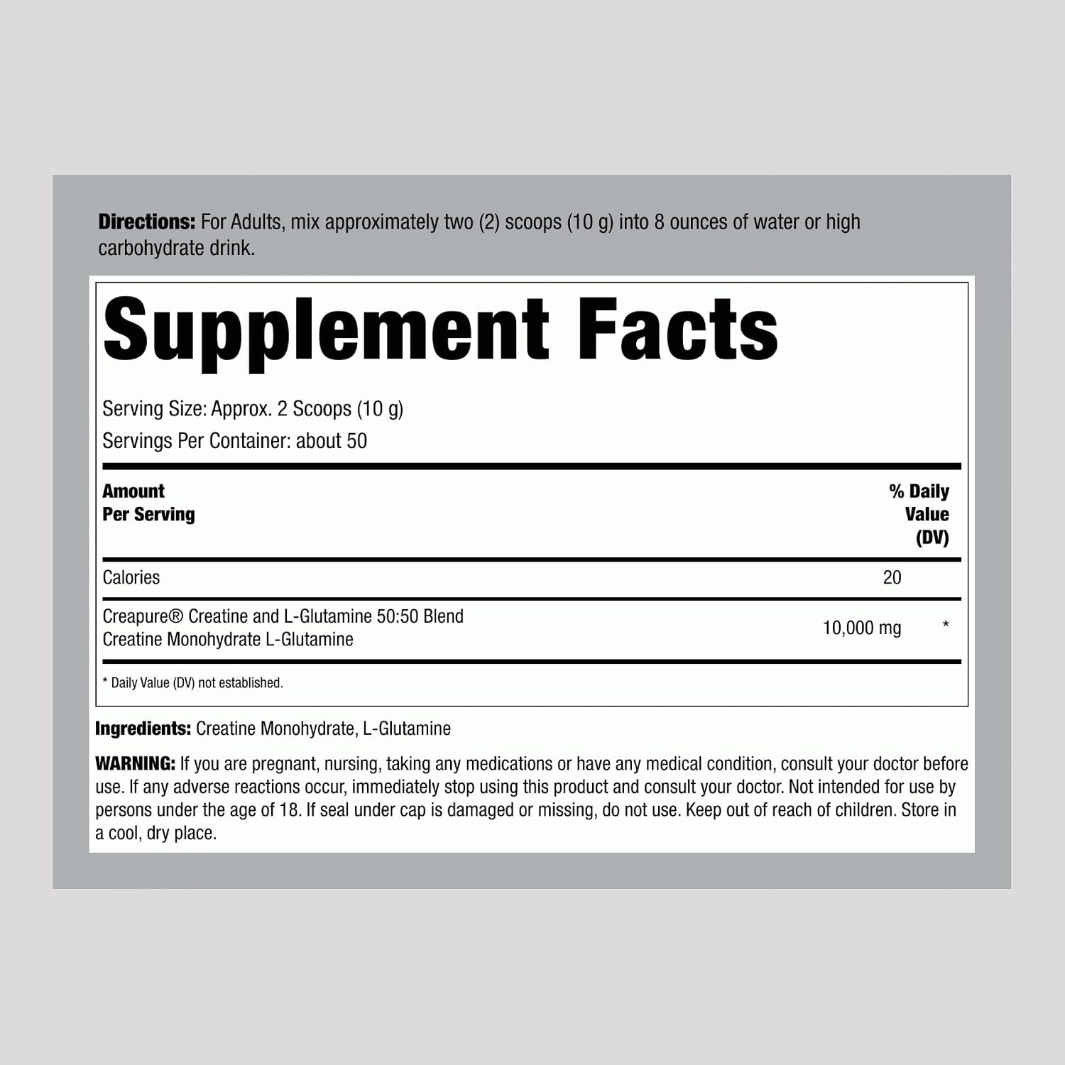 پودر کراتین مونوهیدرات Fitness Labs Creapure – 500 گرم، وگان
