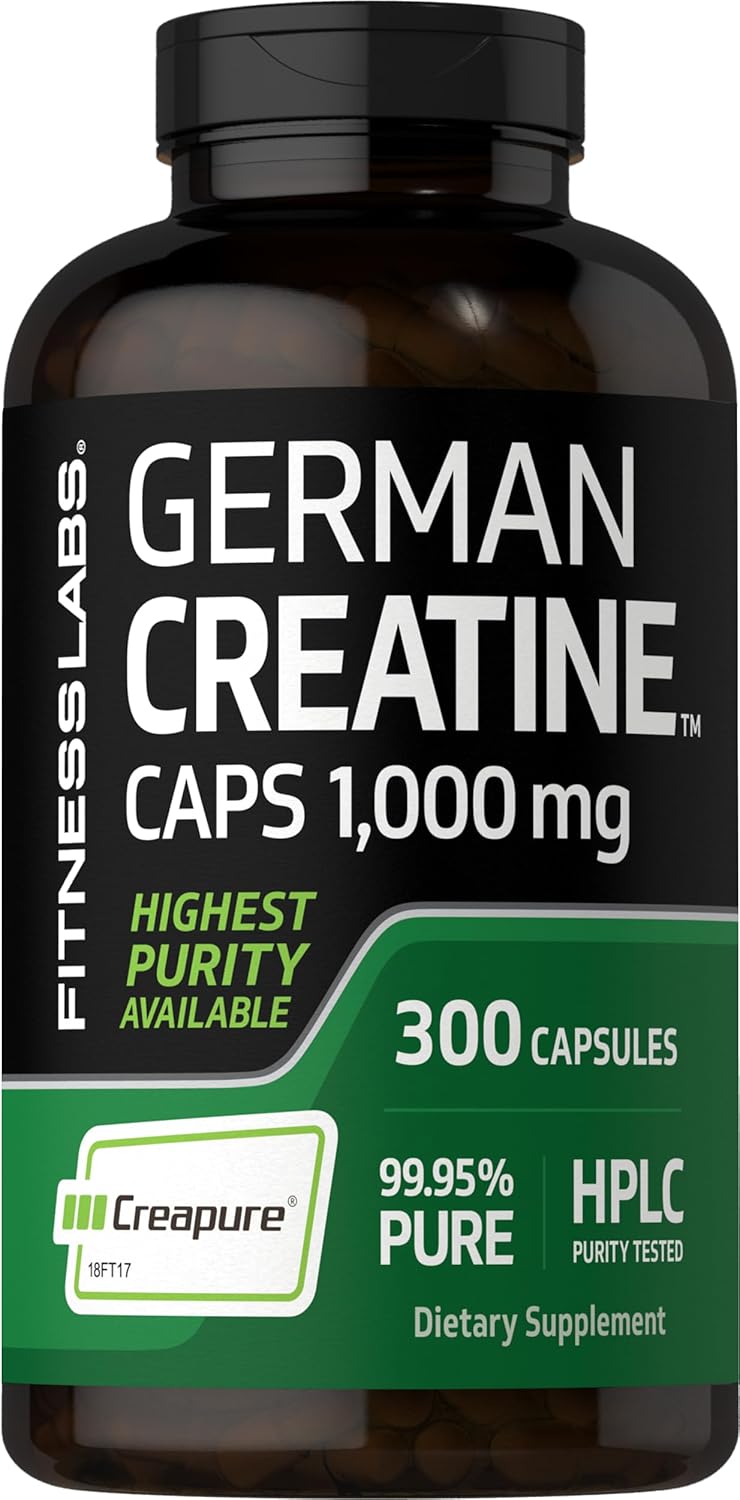کپسول کراتین Fitness Labs Creapure – 300 کپسول، بدون گلوتن