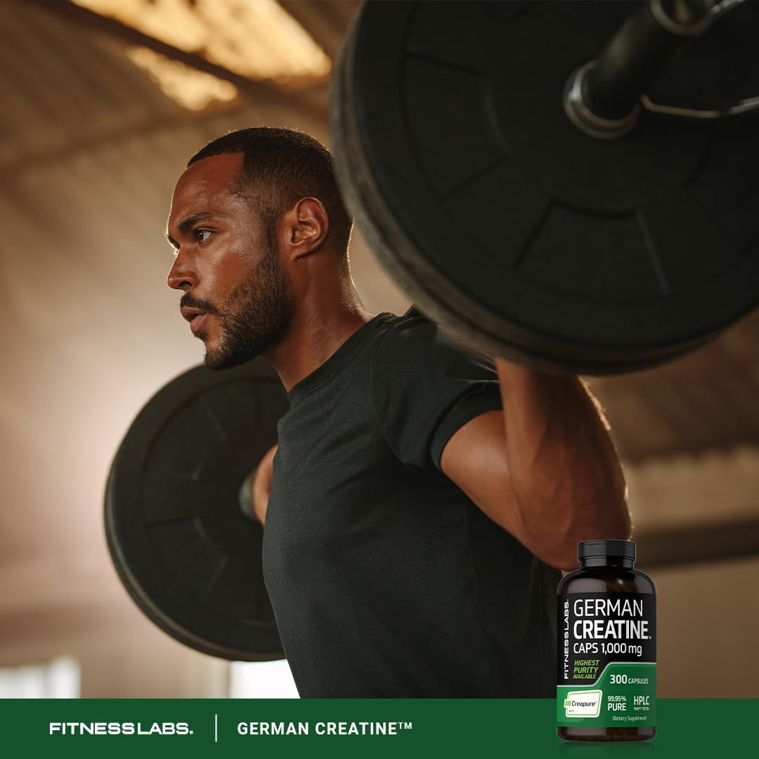 کپسول کراتین Fitness Labs Creapure – 300 کپسول، بدون گلوتن