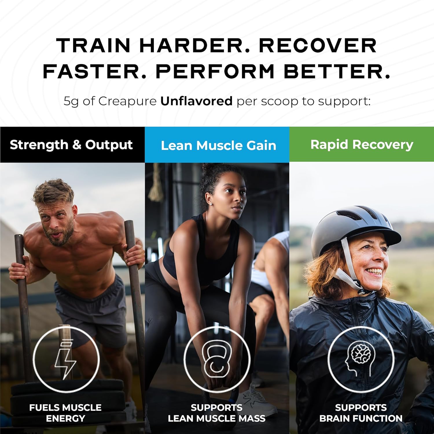 پودر گینر Muscle Feast Creapure – 300 گرم، بدون طعم، وگان
