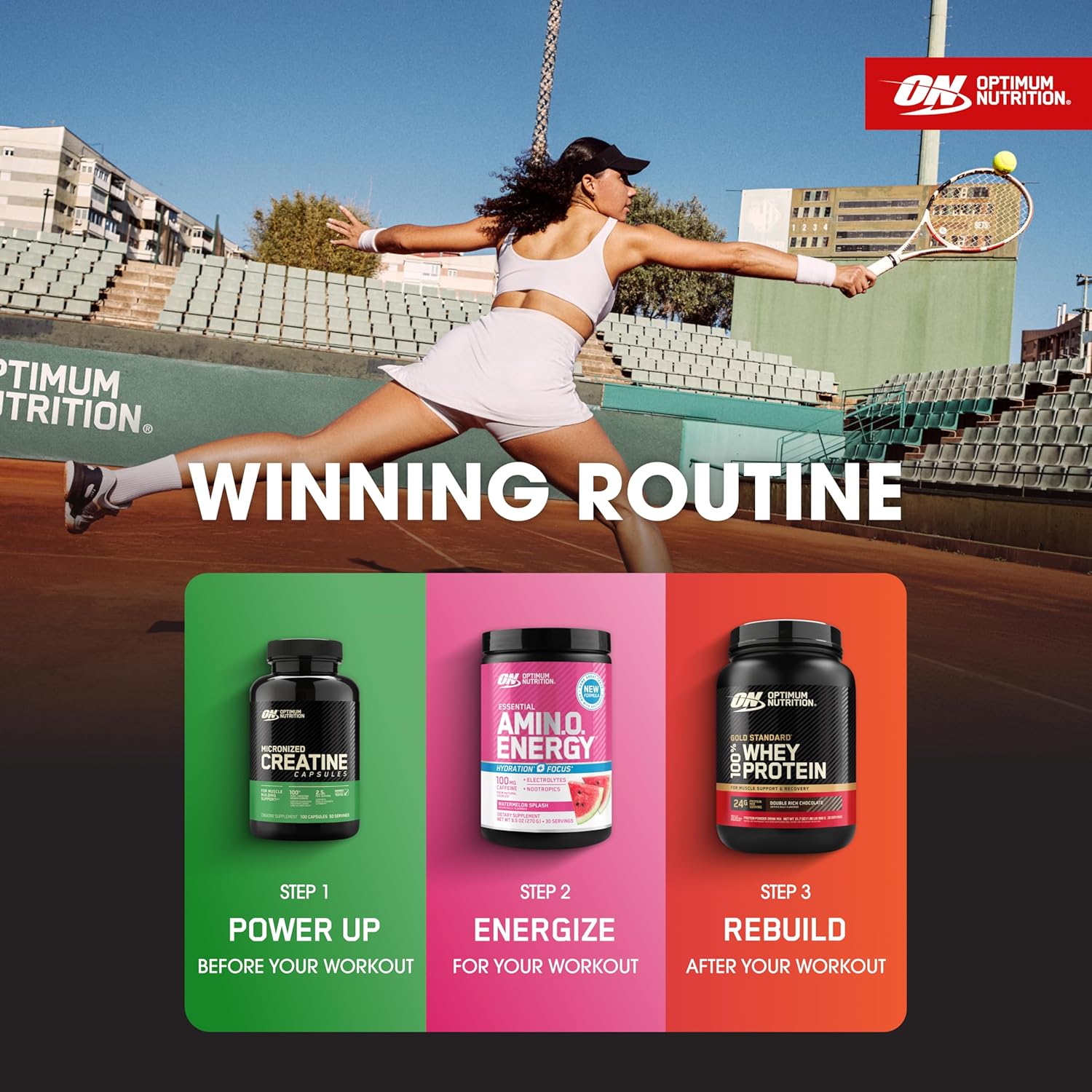 کپسول کراتین مونوهیدرات Optimum Nutrition – 100 کپسول، میکرونیزه