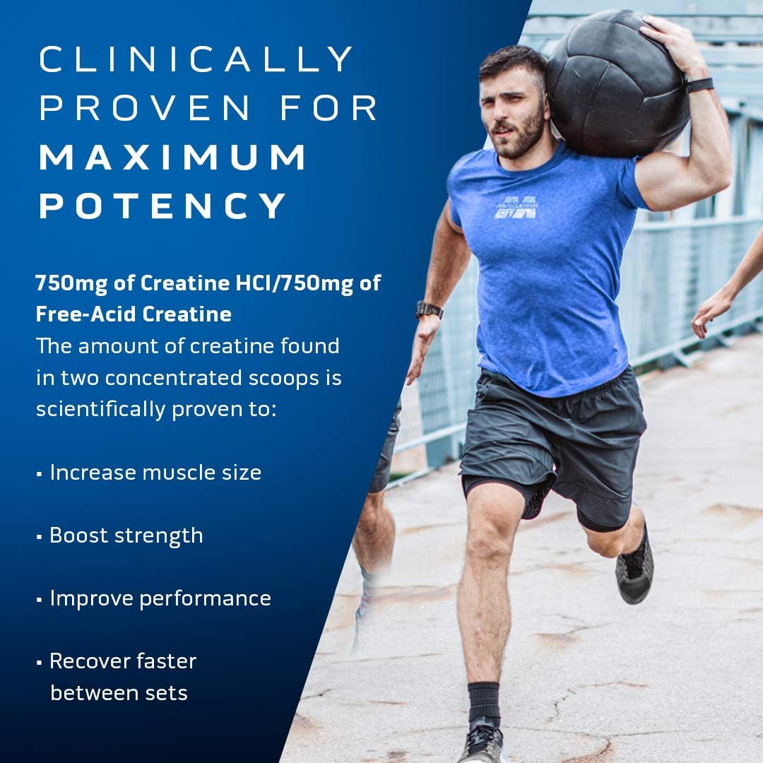 پودر کراتین HCL Muscletech Cell-Tech Creactor – 257 گرم، 120 وعده، طعم فروت پانچ