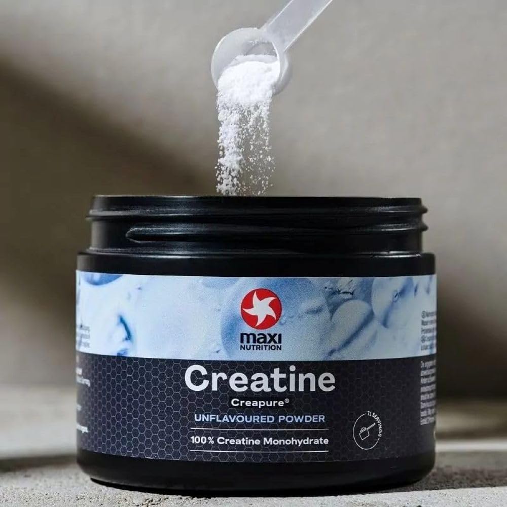 پودر کراتین مونوهیدرات MaxiNutrition Creapure – 250 گرم، بدون طعم، وگان