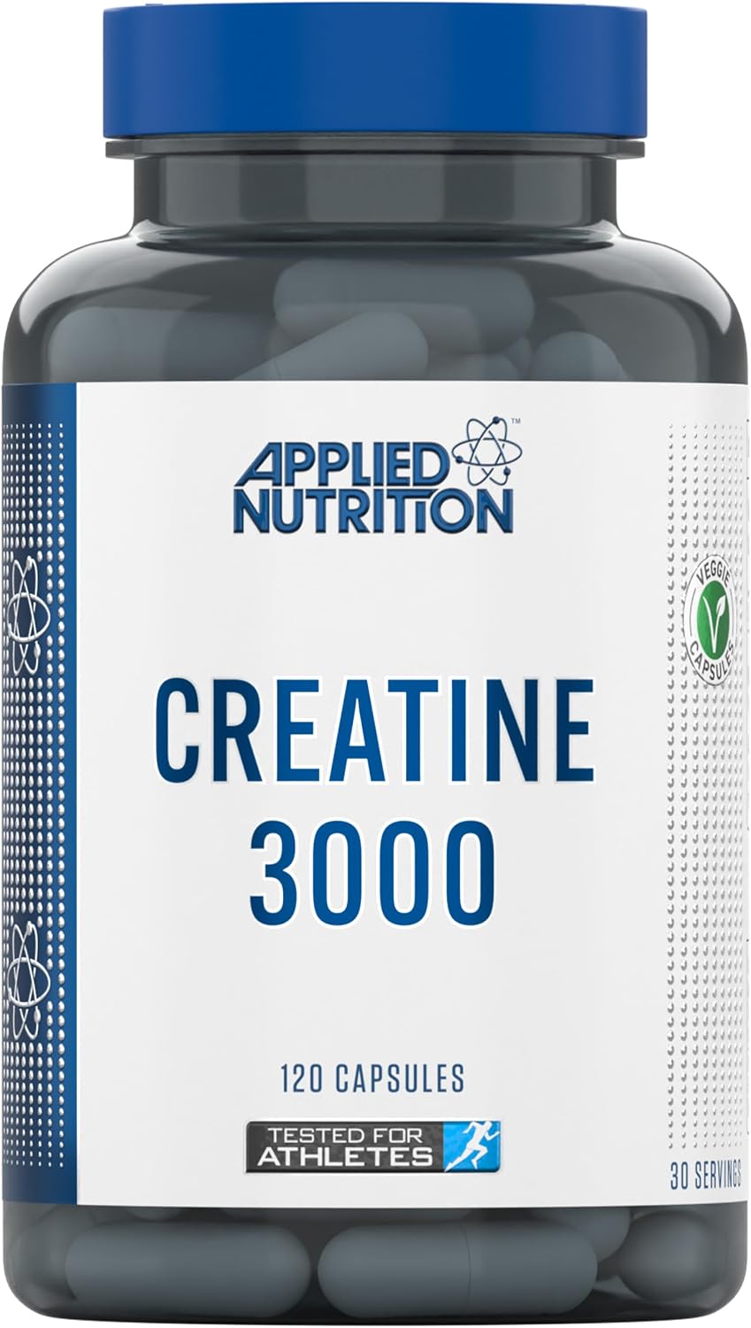 کپسول کراتین مونوهیدرات Applied Nutrition – 120 کپسول، میکرونیزه