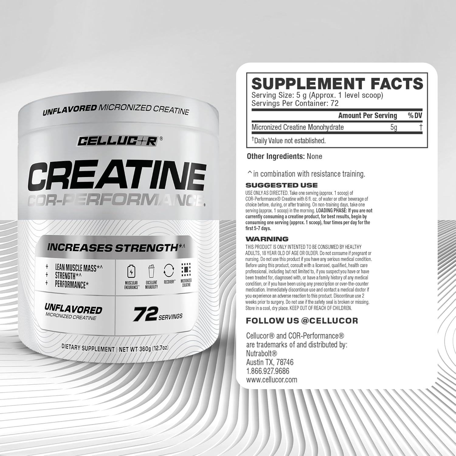 مکمل پیش از تمرین Cellucor – 72 وعده، بدون طعم