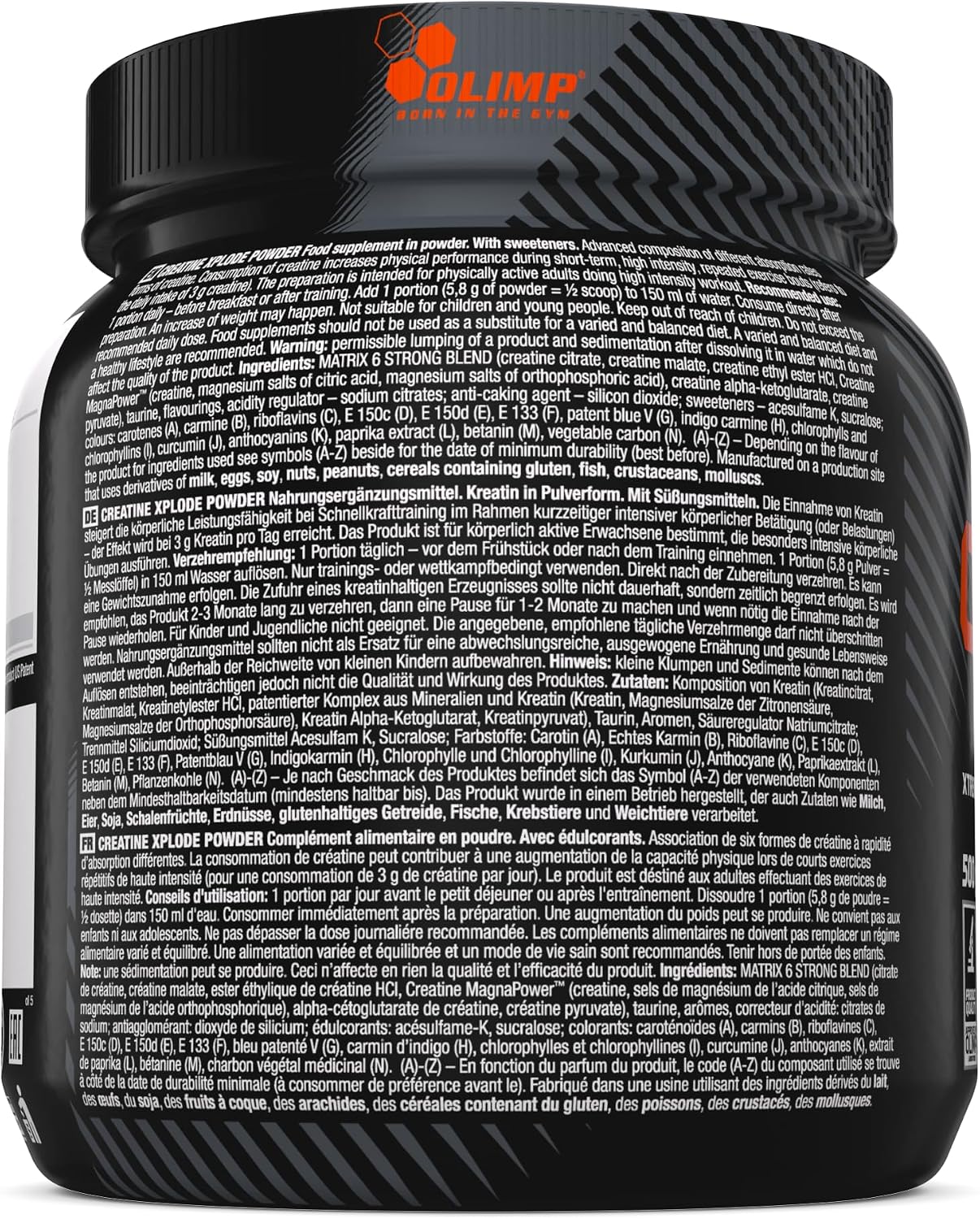 پودر کراتین OLIMP SPORT NUTRITION – 500 گرم، طعم پرتقال