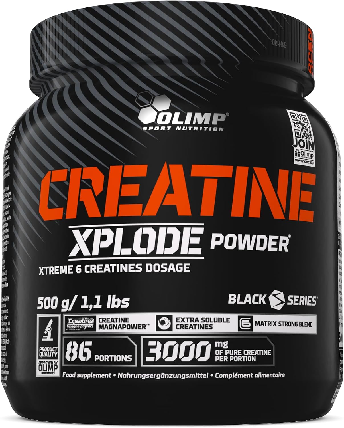 پودر کراتین OLIMP SPORT NUTRITION – 500 گرم، طعم پرتقال