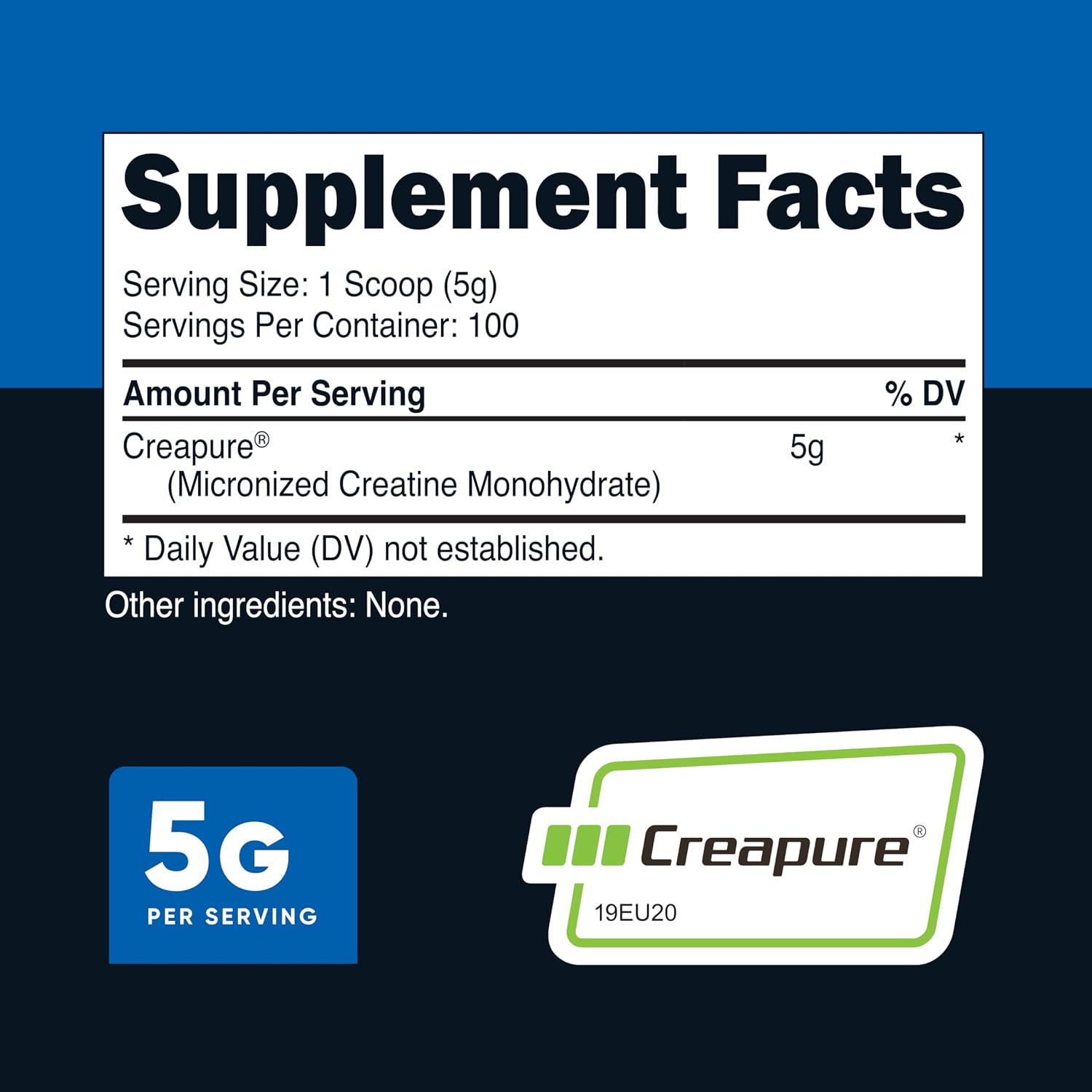 پودر کراتین مونوهیدرات Nutricost Creapure – 100 وعده، بدون گلوتن