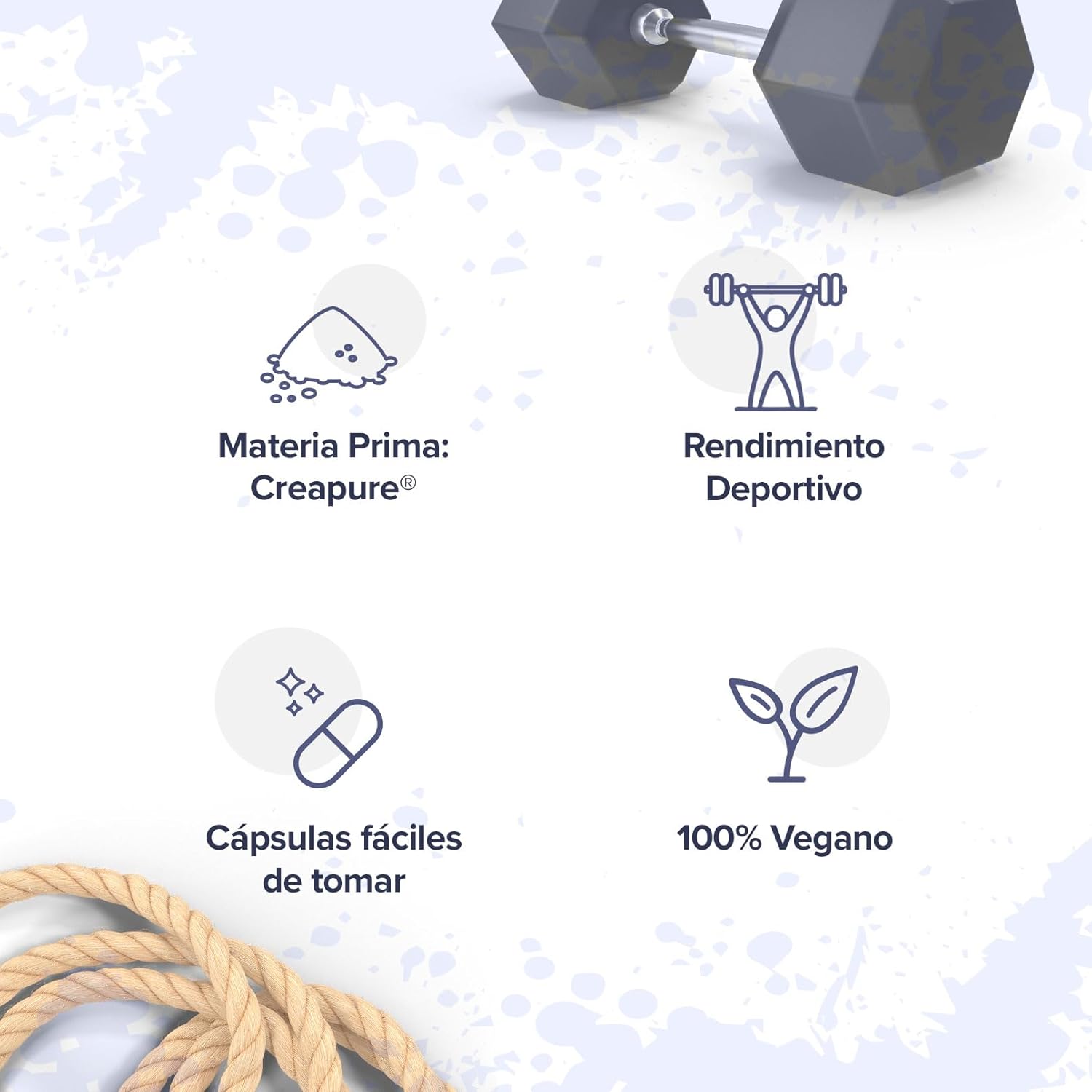 پودر کراتین مونوهیدرات HSN Creapure – 3 گرم، 40 وعده، میکرونیزه