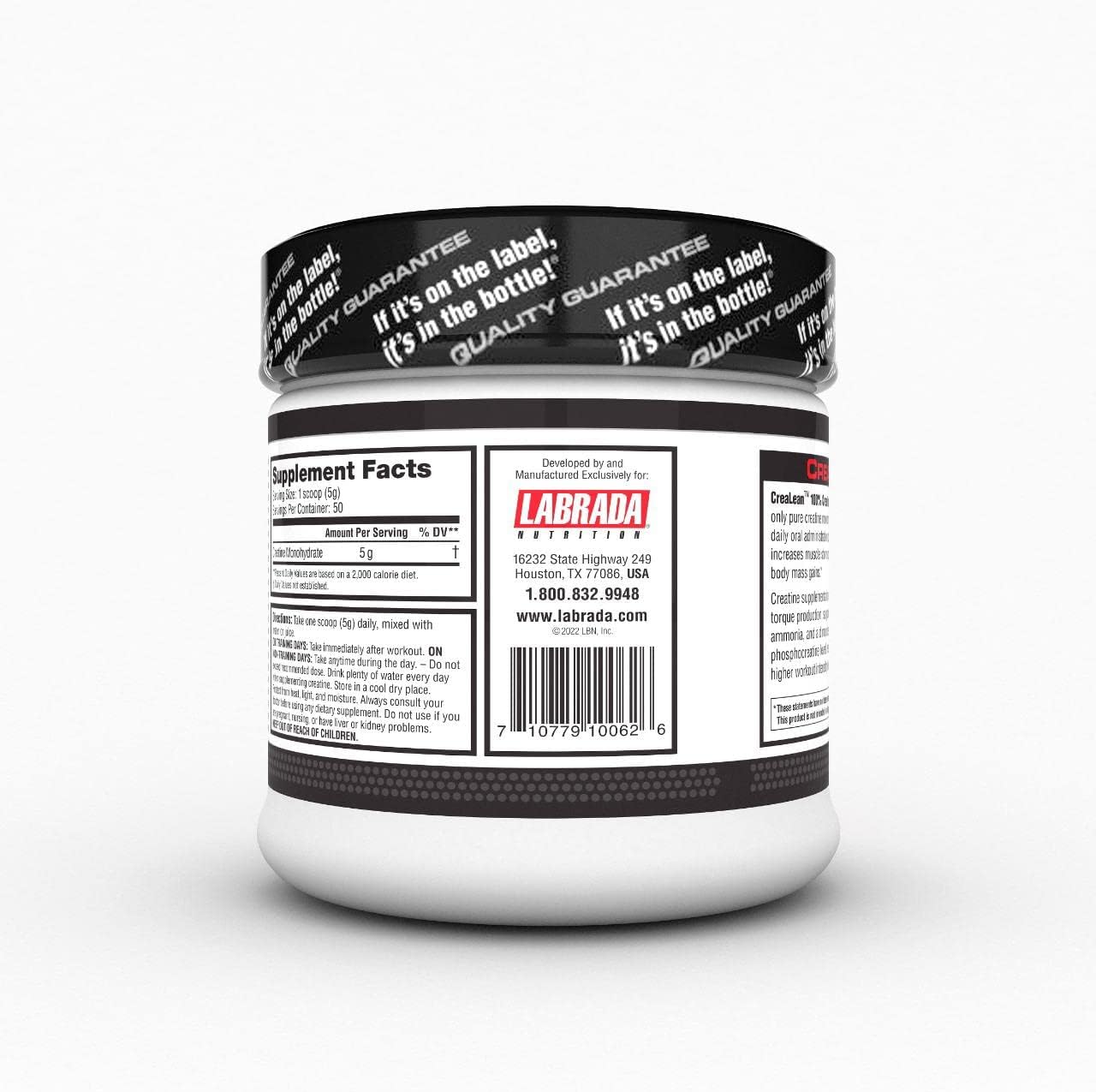 پودر کراتین Labrada – 250 گرم، 50 وعده