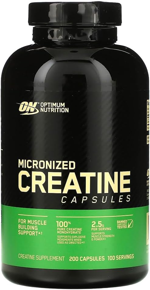 کپسول کراتین Optimum Nutrition Creatine 2500 – 2.5 گرم، 2500 کپسول